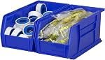 Akro-Mils 30230 AkroBins Bacs de rangement en plastique, bacs empilables pour garage, garde-manger, artisanat, 11" x 5" x 5", Bleu, 12-Pack