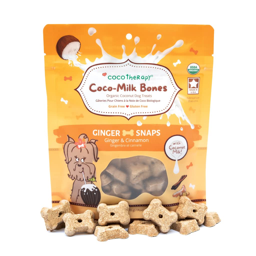CocoTherapyCoco-Milk Bones Dog Treat (Ginger Snaps) 6 Oz.USDA Organic