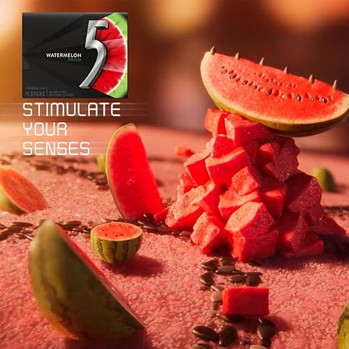 Miniatura 3 de Goma de mascar Generic 5 Gum 5 Calorías – Sin azúcar sabor surtido (paquete de 6) – 15 palitos por paquete – Obtén 6 de 8 sabores