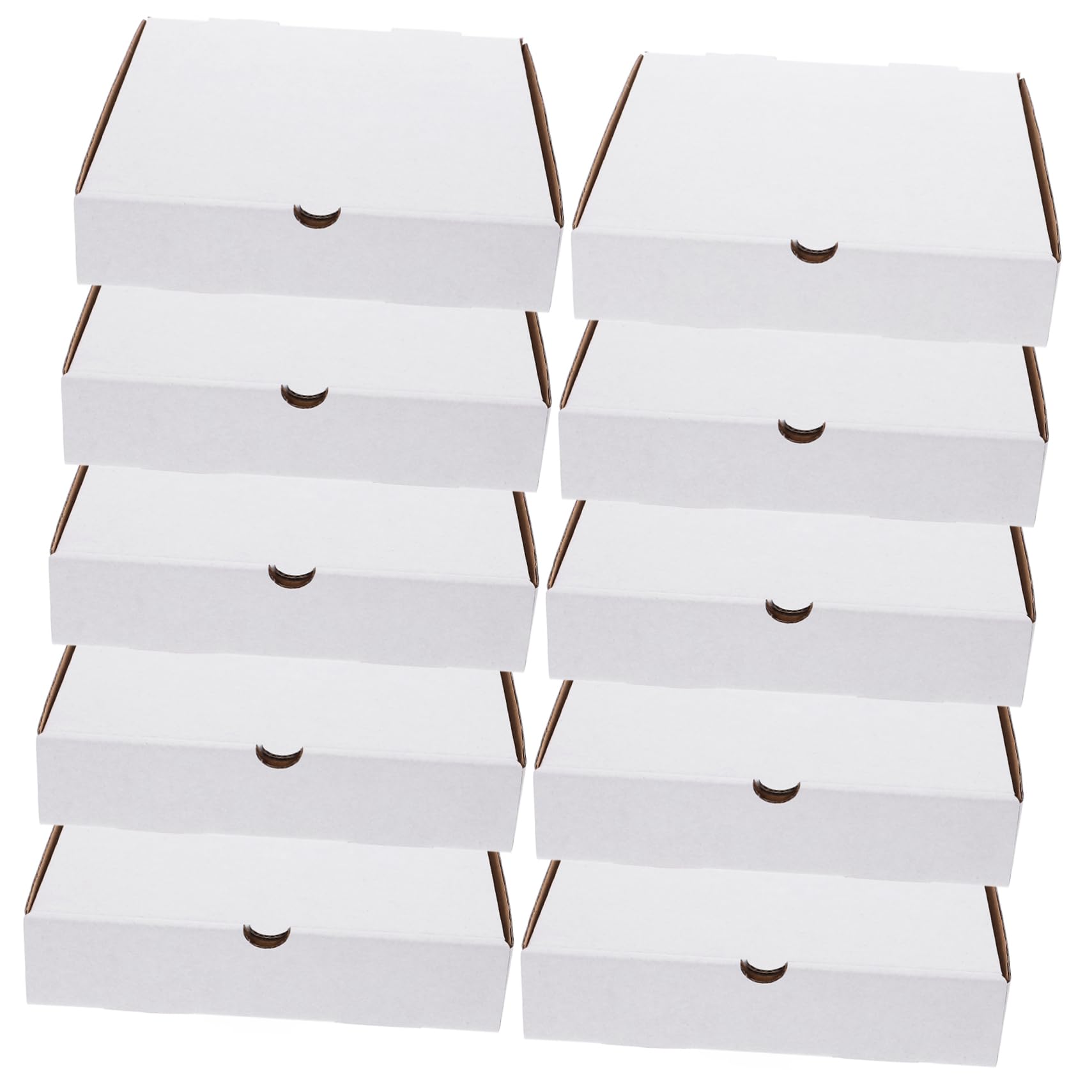 COLLBATH Caja de Pizza de Cartón Corrugado en Color Claro, 30 Piezas | Papel Kraft, Reutilizable y Reciclable, Uso en Horno y Transporte, Formato Pequeño de 7 Pulgadas