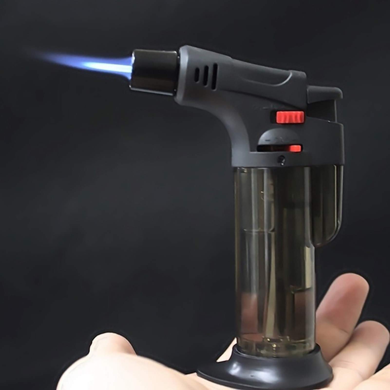 Briquet Jet Torche Butane Réglable - Pour Cuisson, Barbecue, Allumage Flamme Rouge