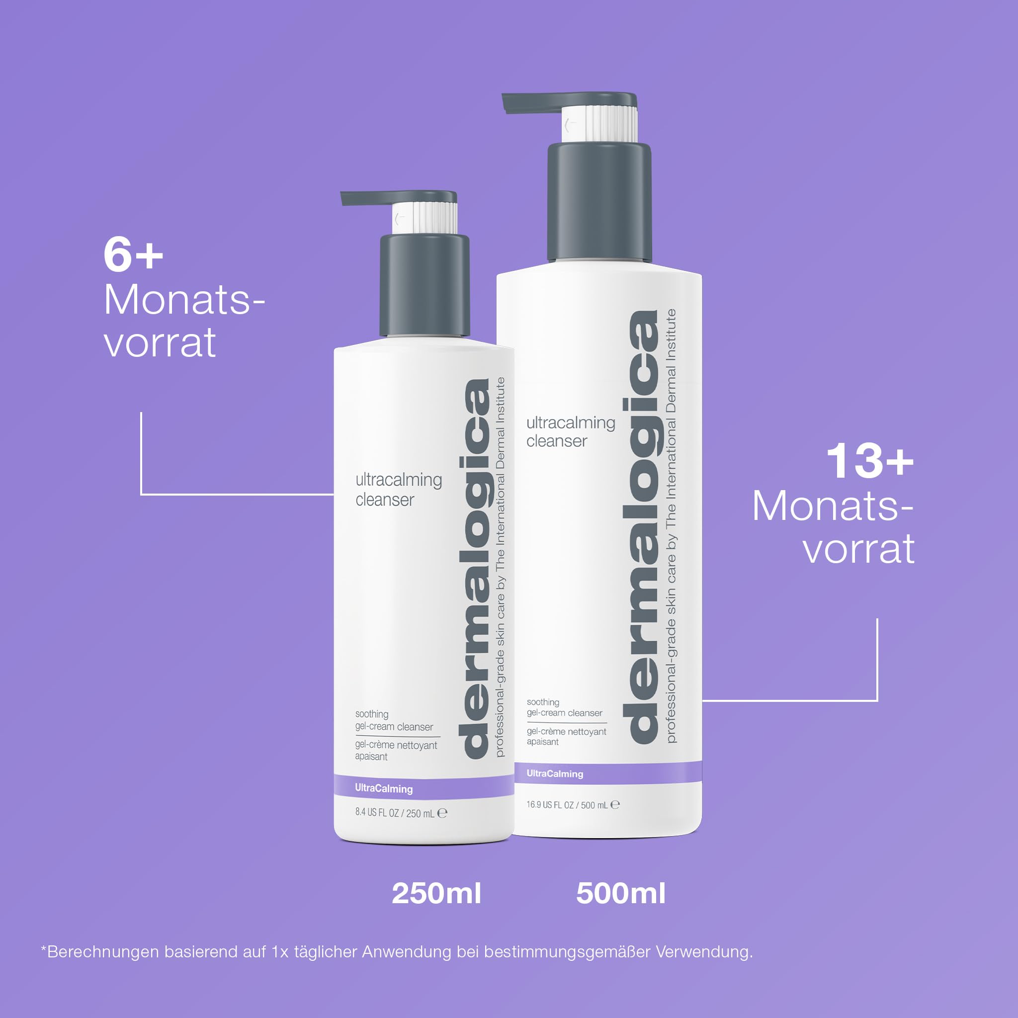 Dermalogica UltraCalming Cleanser für sensible Haut 250ml | Beruhigender Reiniger, der Rötungen und Spannungsgefühle lindert und die Hautbarriere unterstützt.