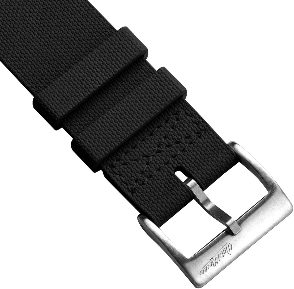 WatchGecko TidalPass British Military FKM Rubber Watch Strap, Waterproof Men's Watch Band, Versatile And Stylish, Wear 2 Ways