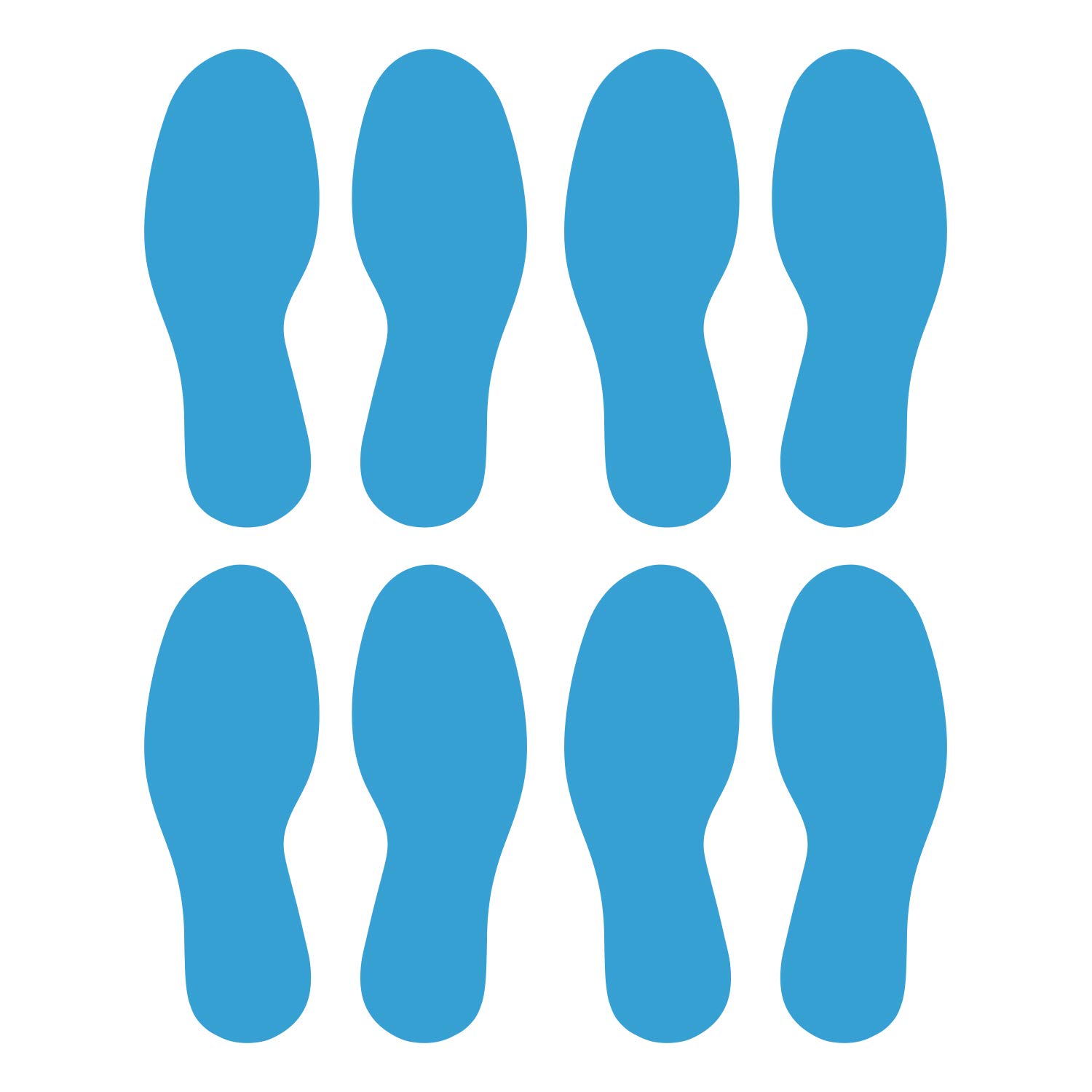 Stickers pour sols et murs grand format | Design épuré bleu glace