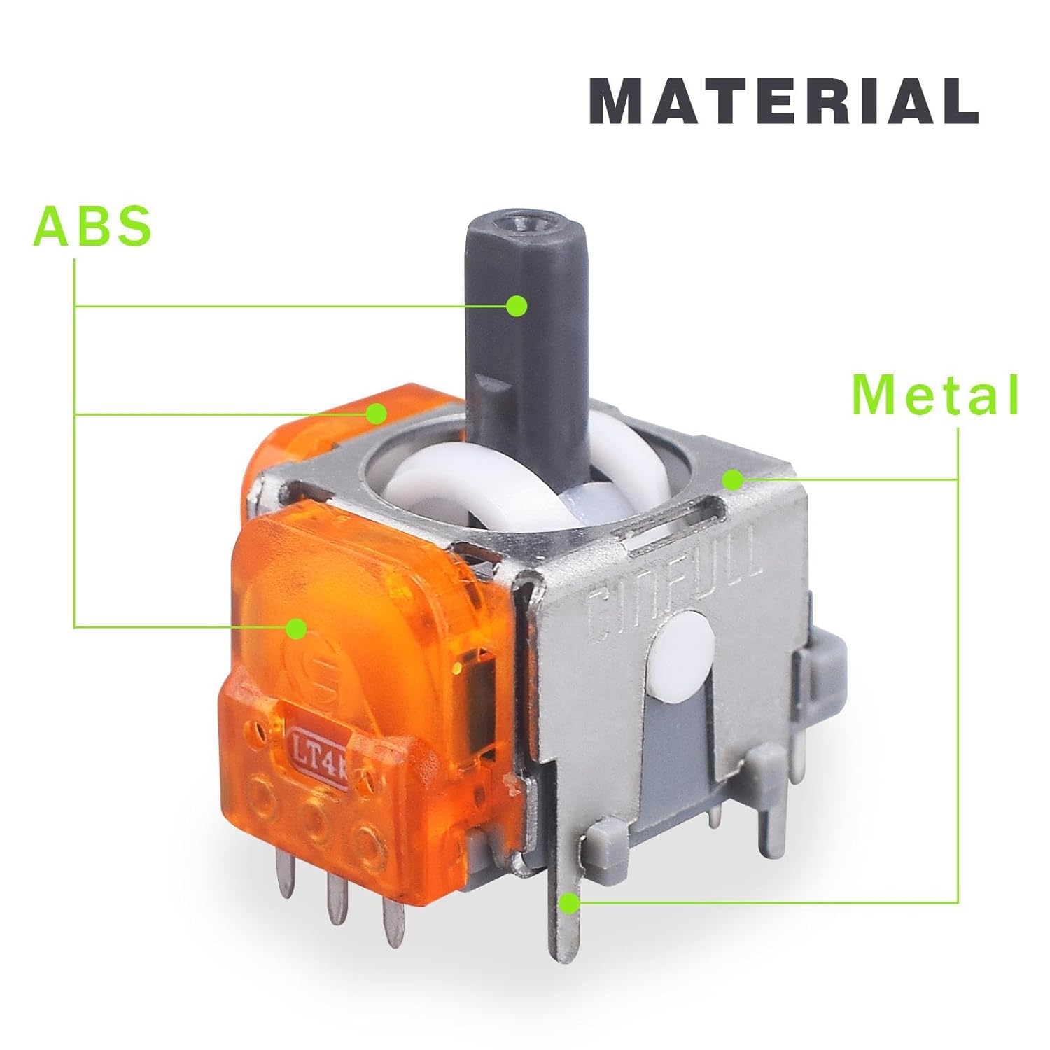 IFEEHE TMR Effect Joystick 3D Analog Stick for Switch Pro Controller Repair Parts (20PCS)