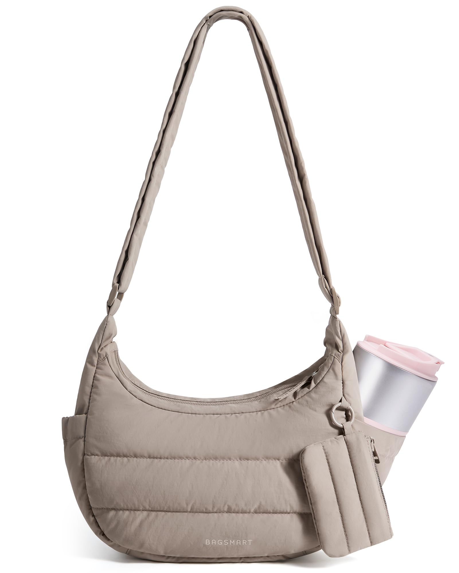 BAGSMART Crossbody Purses for Women with Adjustable Strap Small Puffer bag