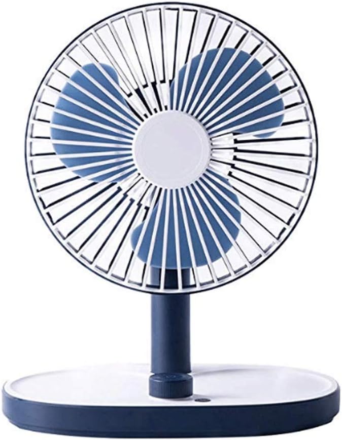 Mini Handheld Fan Battery Operated Fan 3 Speed Adjustable USB Rechargeable Small Portable Personal Fan Foldable Stroller Desk Table Fan for Kids Girls Woman Home Office Outdoor Travel (B)