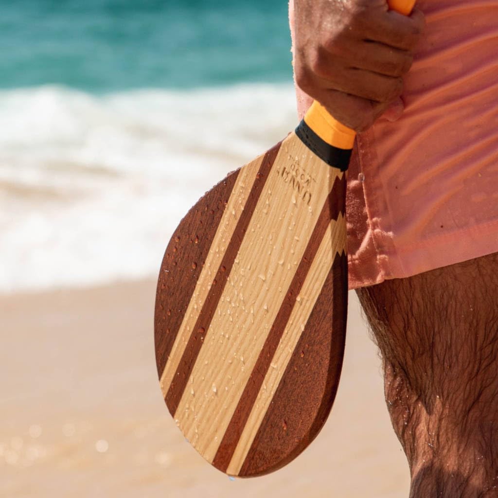 Panareha UNNA Wood Racchette da Spiaggia ANDIROBA | fatto a mano