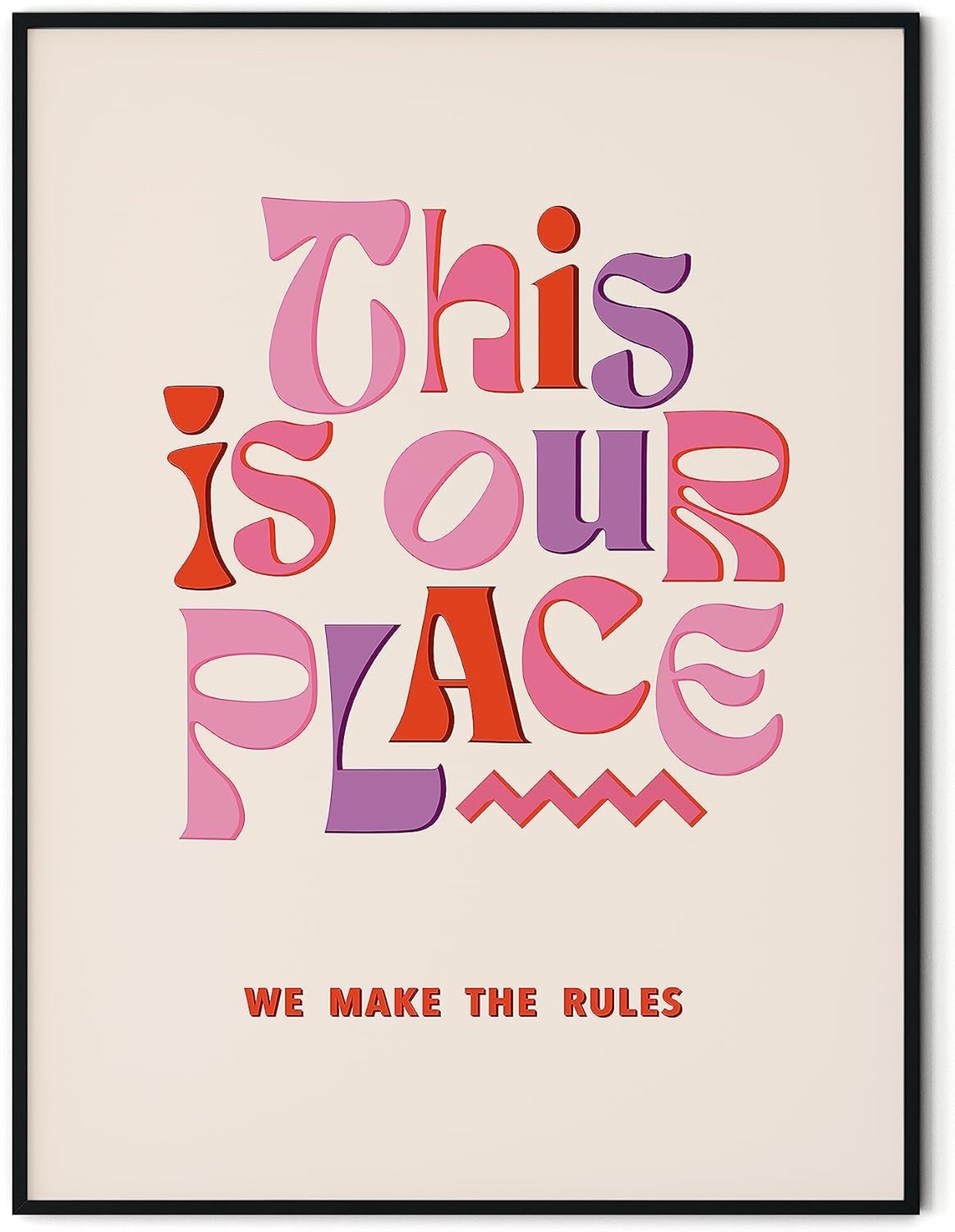 Craft Maniacs TAYLOR THIS IS OUR PLACE A4 MATT LAMINATED POSTER FRAMED/UNFRAMED FOR ROOM DECOR & GIFTING | BEST GIFT FOR SWIFTIES (UNFRAMED)