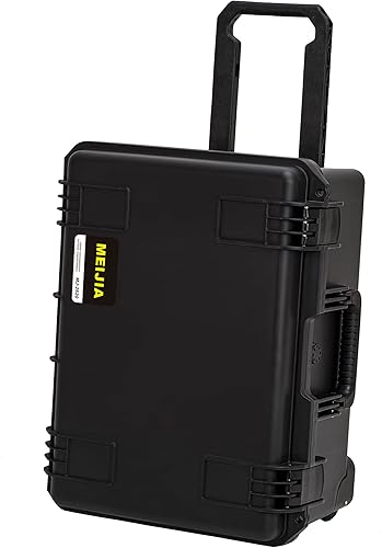 Miniatura 10 de MEIJIA Funda portátil impermeable para todo tipo de clima, espuma de ajuste personalizable con ruedas giratorias y mango retráctil, 33.25 x 24.4 x