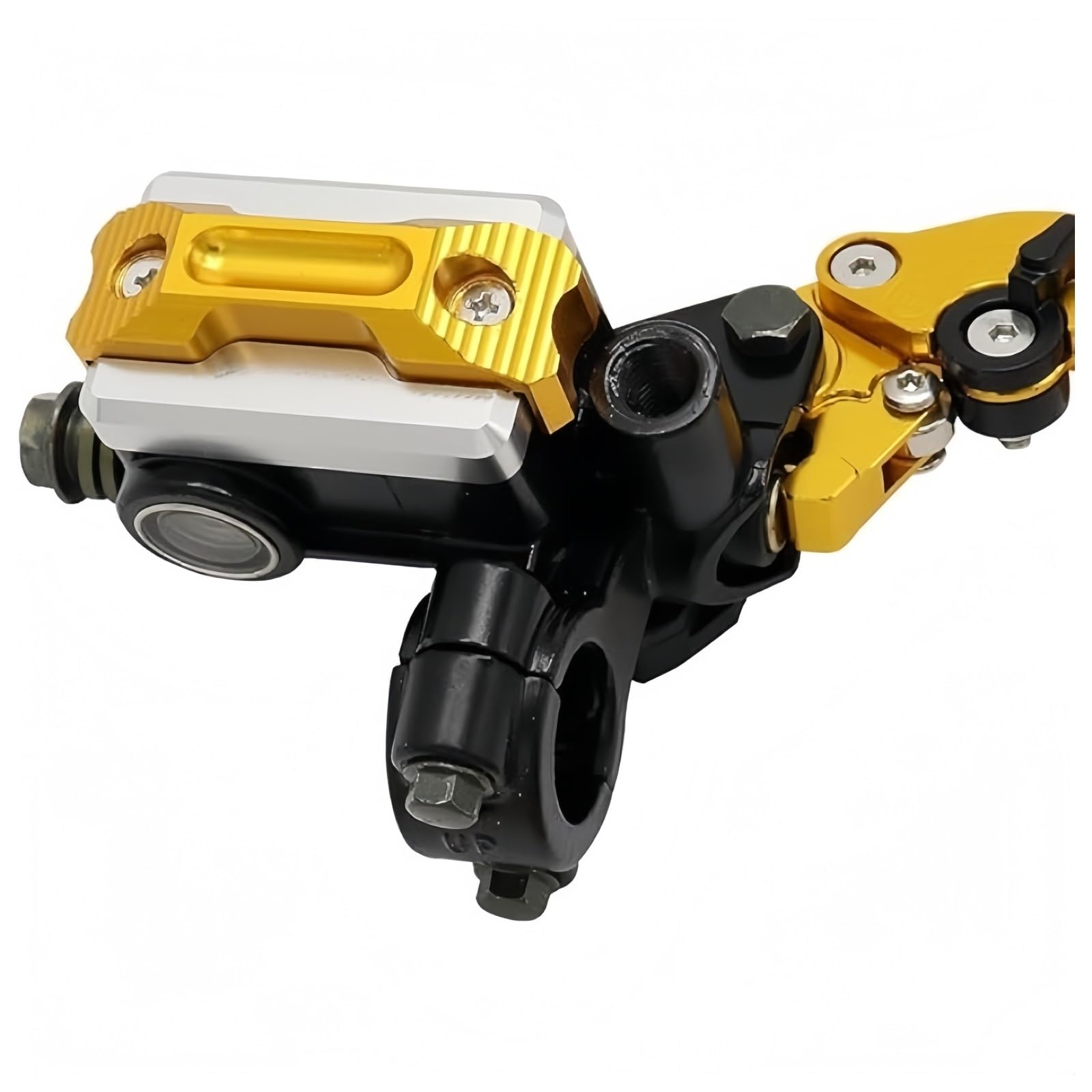 Cilindro para maestro freno de motocicleta universal 22 mm, palanca embrague hidráulica para Honda para Yamaha(Prata)