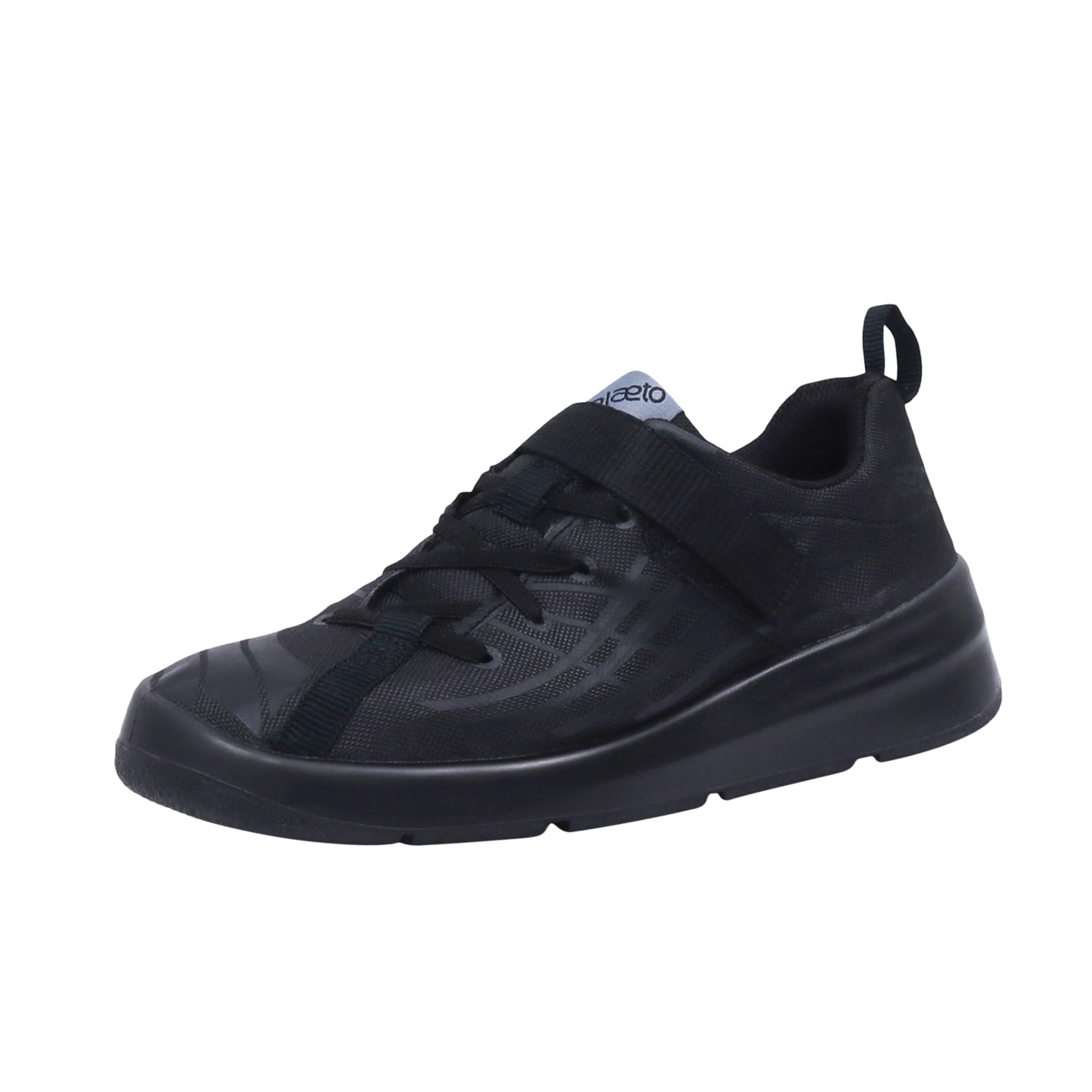 Plaeto Nova Unisex School Shoes Black for Boys & Girls