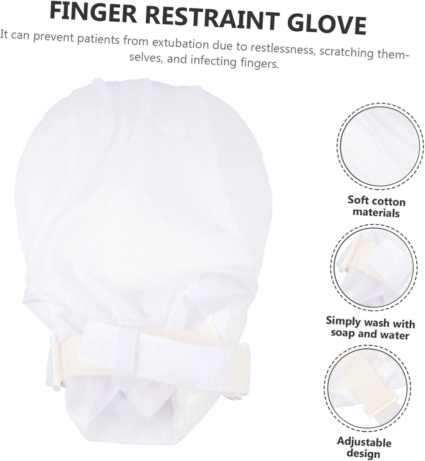 Glove for Arthritis Compression Nitril Finger Control Mitts Thumb Support Safety for Patients