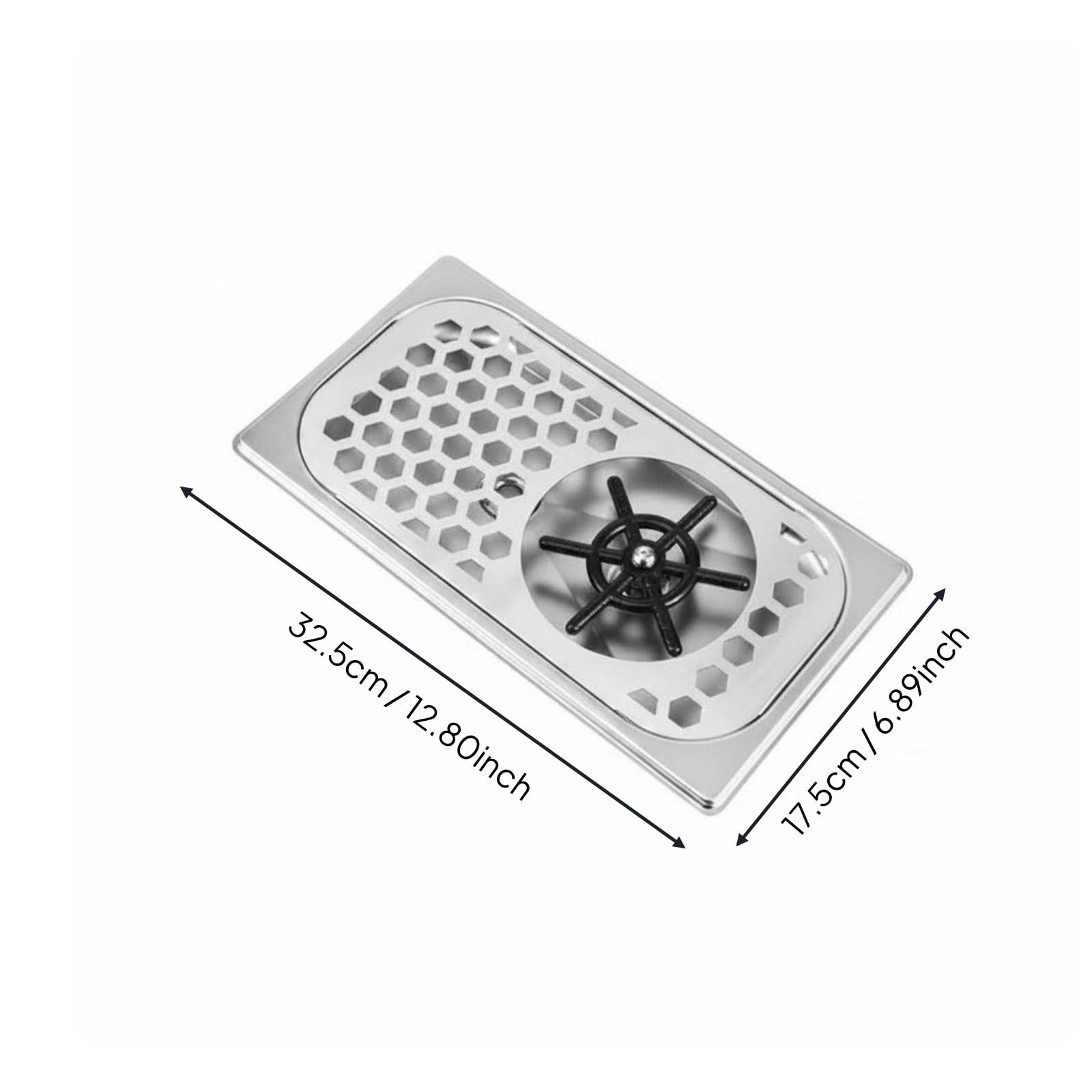 Amagogo Lavavajillas de Acero Inoxidable Limpiavasos Rociador Lavador de Tazas Enjuagador de Vasos con Salida de Agua Multiángulo y Limpieza Rápida Adecuado para Baristas Restaurantes, Silver, M1