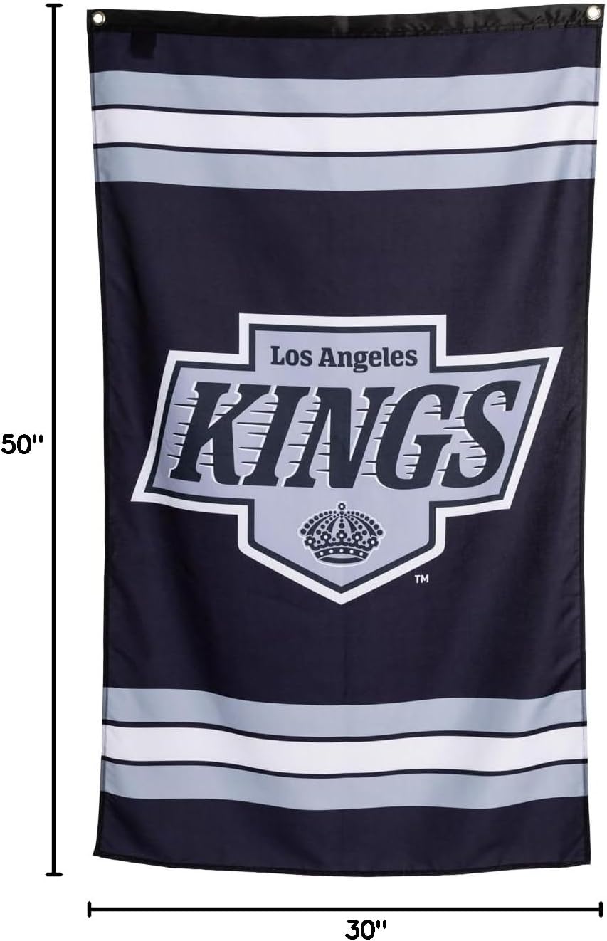 Calhoun NHL Officially Licensed Indoor Team Logo Wall Banner - LA Kings (30" by 50")
