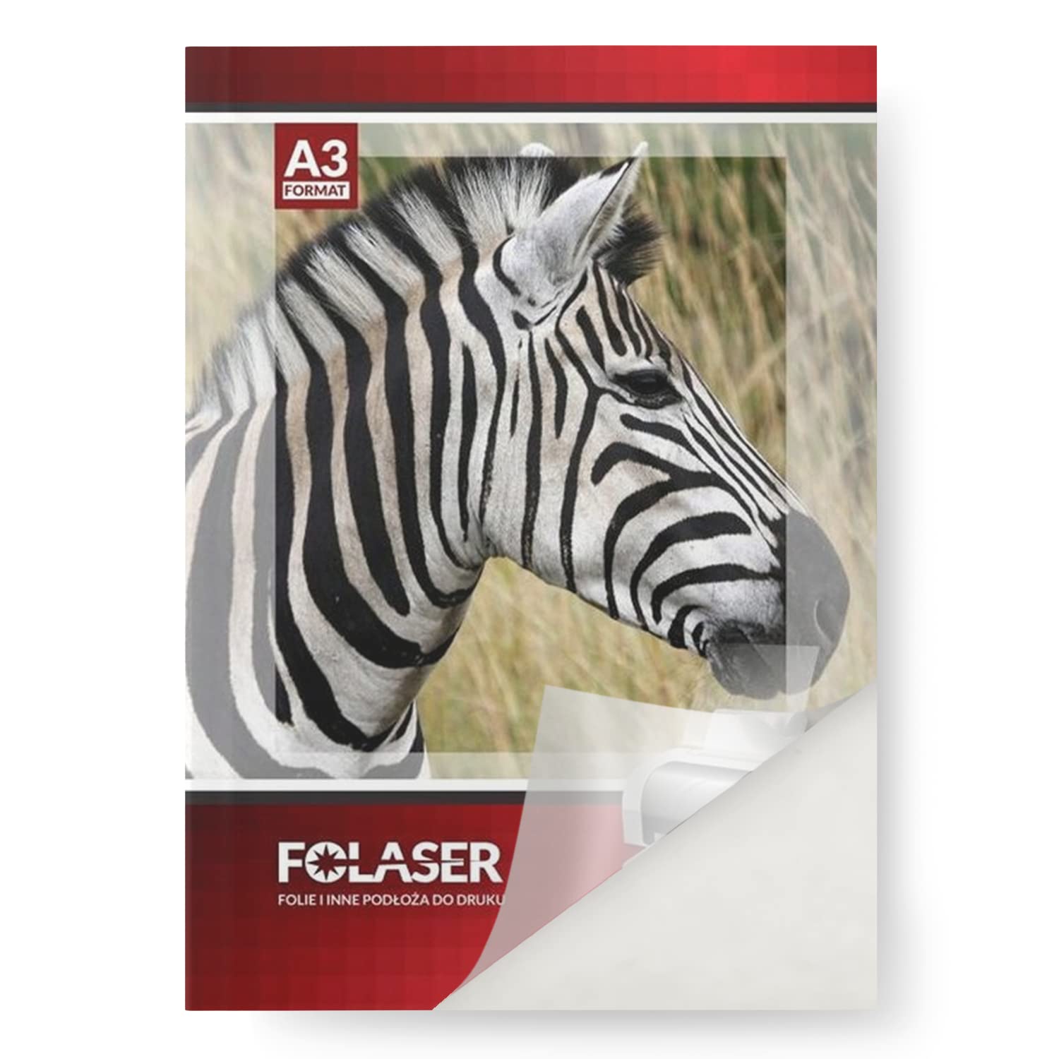 Netuno 10 hojas de lámina autoadhesiva transparente brillante A3 420 x 297 mm Folaser papel adhesivo laser película imprimible para impresoras láser copiadoras etiquetas pegatinas precios oficina
