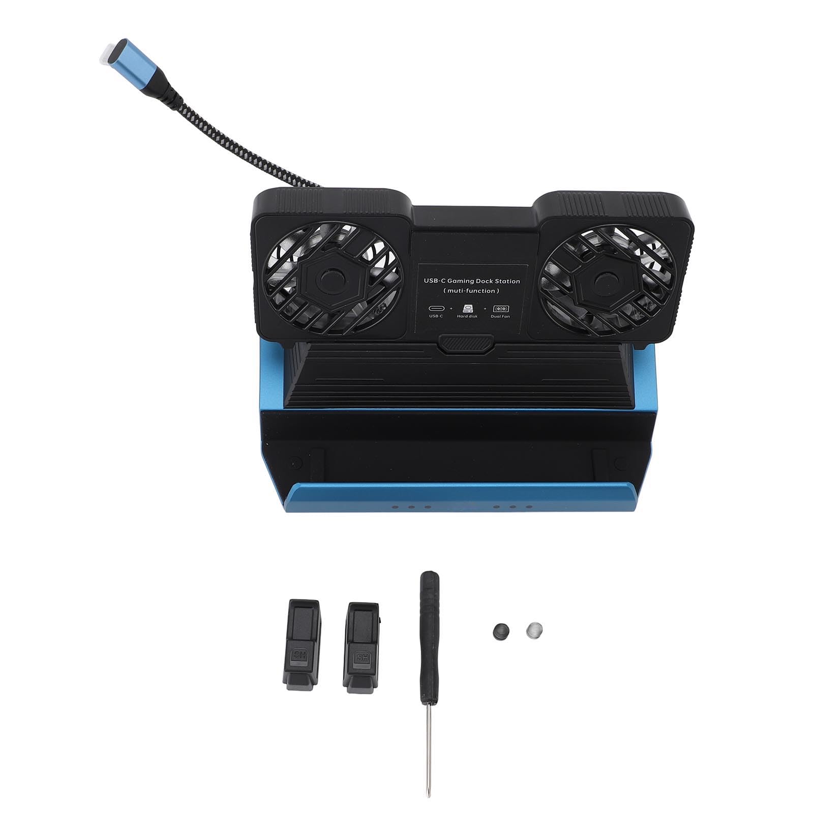 Generic Estación de Acoplamiento Multifuncional para Legion Go para Claw con Ventilador de Refrigeración Dual, Transferencia de Datos Rápida, Salida 4K 60 Hz, Base USB C para Jugadores