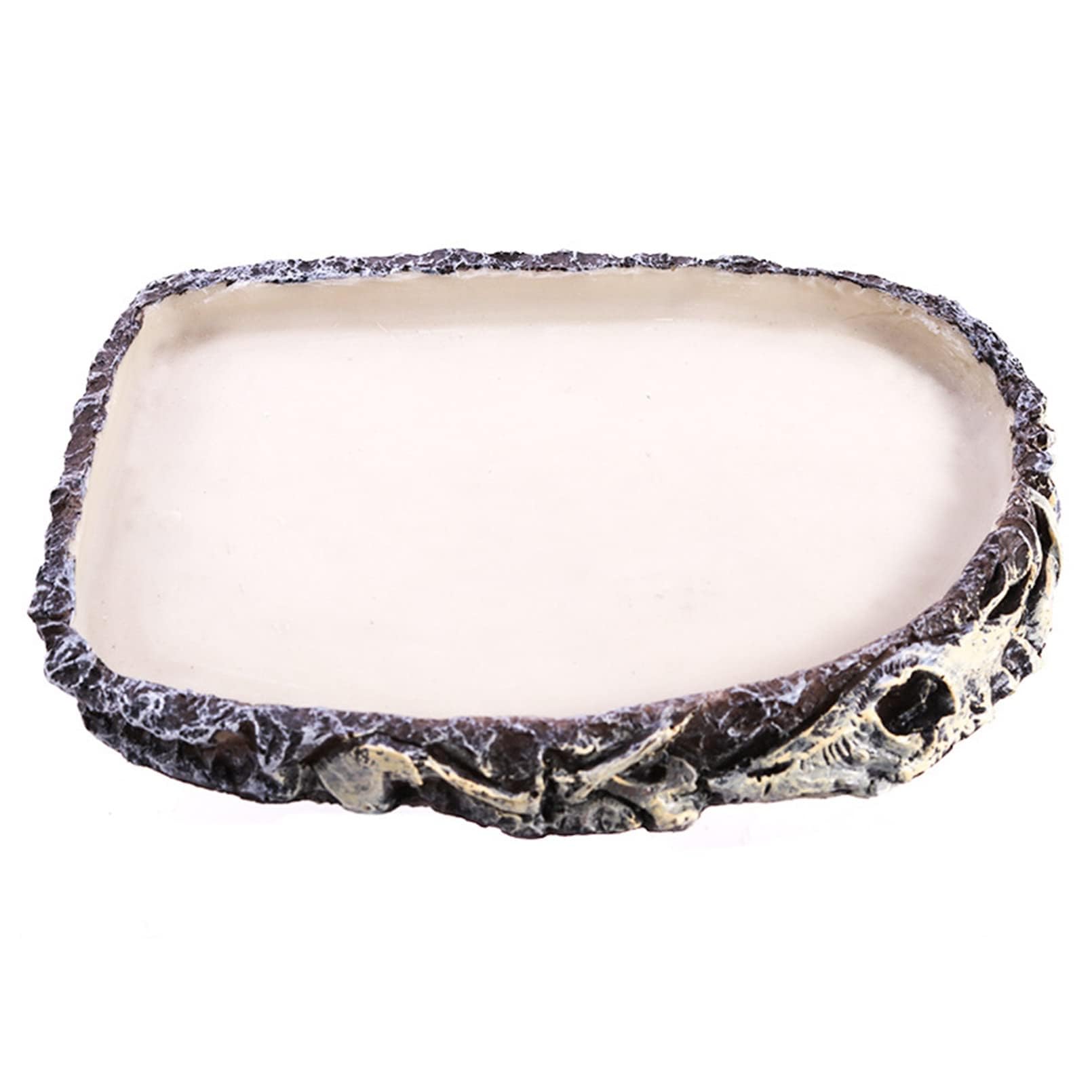 Tfwadmx Reptile Water Bowl, Reptile Feeding Dish, Bearded Dragon Water Dish, Turtle Feeding Bowl for Tortoises, Snakes, Lizards, Geckos, Chameleons