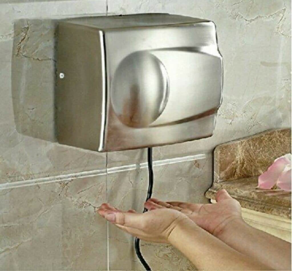 Global Air Curtain Metal Hand Dryer | Hand Dryer Automatic for Washroom Fast Dry