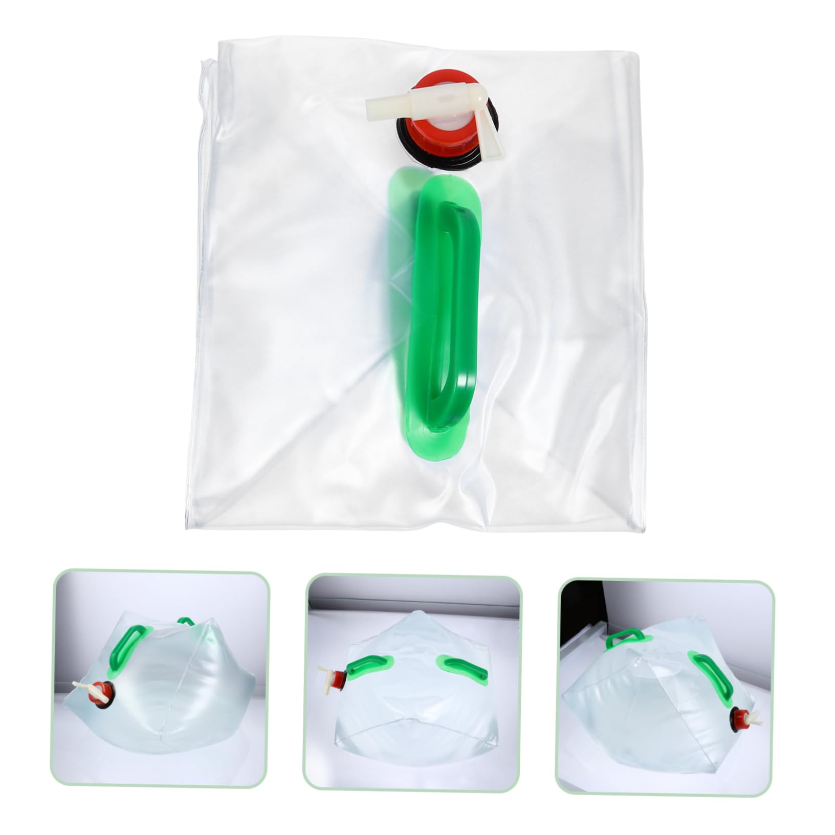 POPETPOP 2pcs Collapsible Water Tank Bag Outdoor Portable Water Container Strong Pvc for Camping Hiking