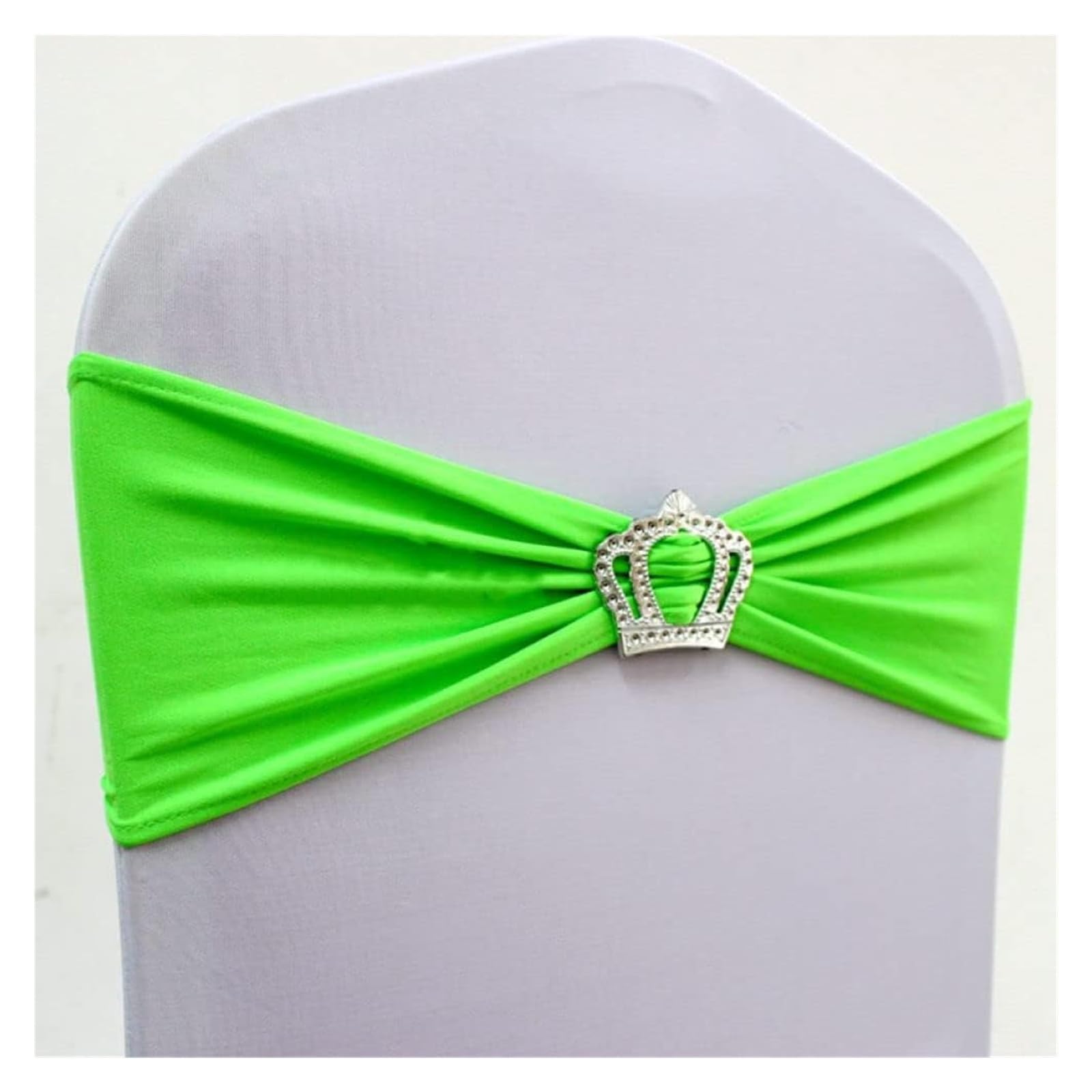 RZQVHBKXWGT chair sashes,10pcs/50pcs Spandex Wedding Chair Sash Bands With Buckle Party Hotel Decoration Elastic Stretch Knot Bow Ties,red,50pcs (Color : Blu, Size 10 pcs)(Grün,50pcs)