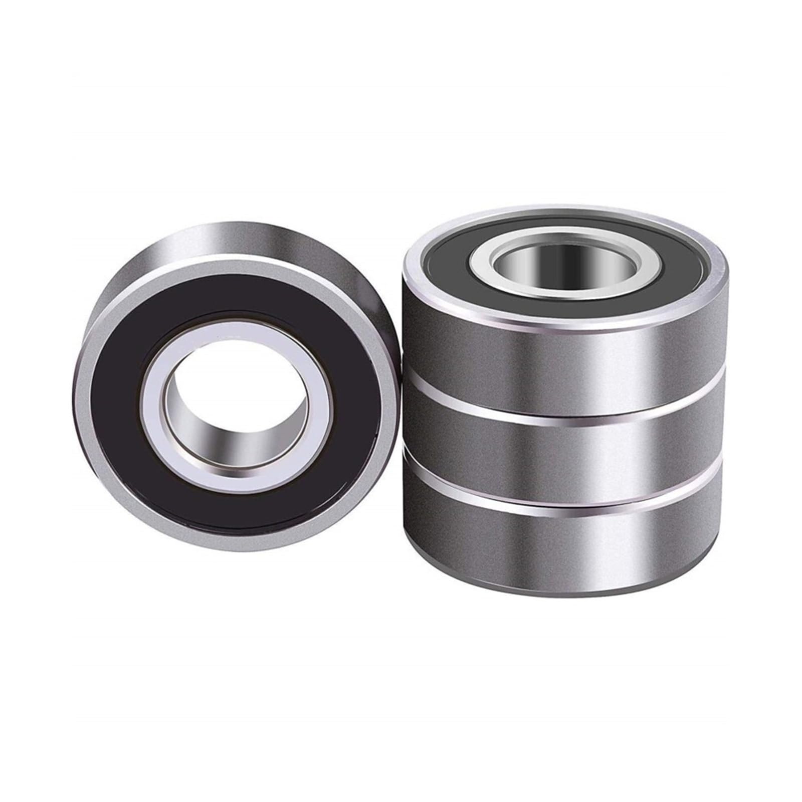 Lot de 10 roulements à billes 6203 6204 6205 6206 440C C3 haute vitesse 6203RS pour moteurs électriques, roues, vélos, machines de jardin (ABEC-3,6204-2RS, 20 x 47 x 14 mm)