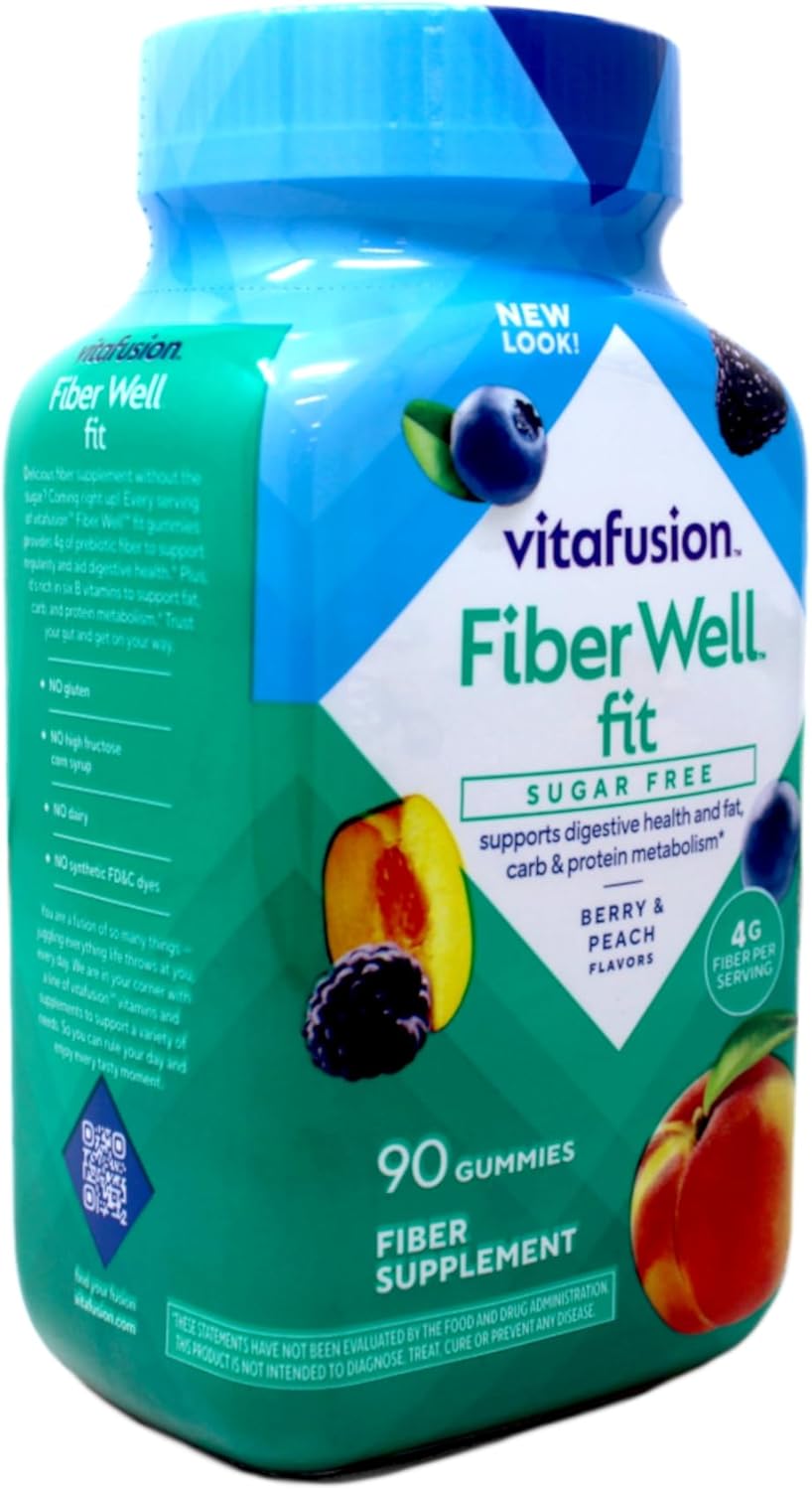 Fiber Well Fit Gummies, 4 Pack (90 Count)