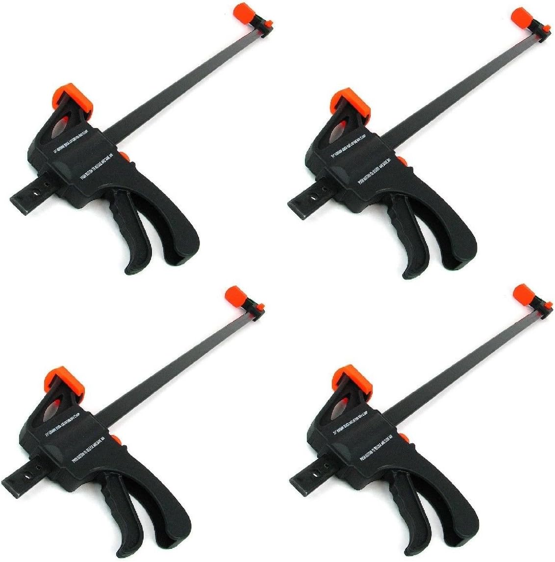 New MTNG 4Pc 12" inch Quick Release Bar Clamps Spreader Ratcheting Grip Reversible