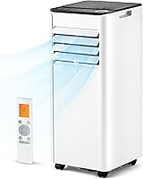 Feelfunn 8,000 BTU Portable Air Conditioner - 3-in-1 Portable AC Unit for Rooms Up to 350 Sq. Ft., with Remote Control, Cooling, Dehumidifier & Fan Modes, AC Unit for Bedroom, Office, Apartment