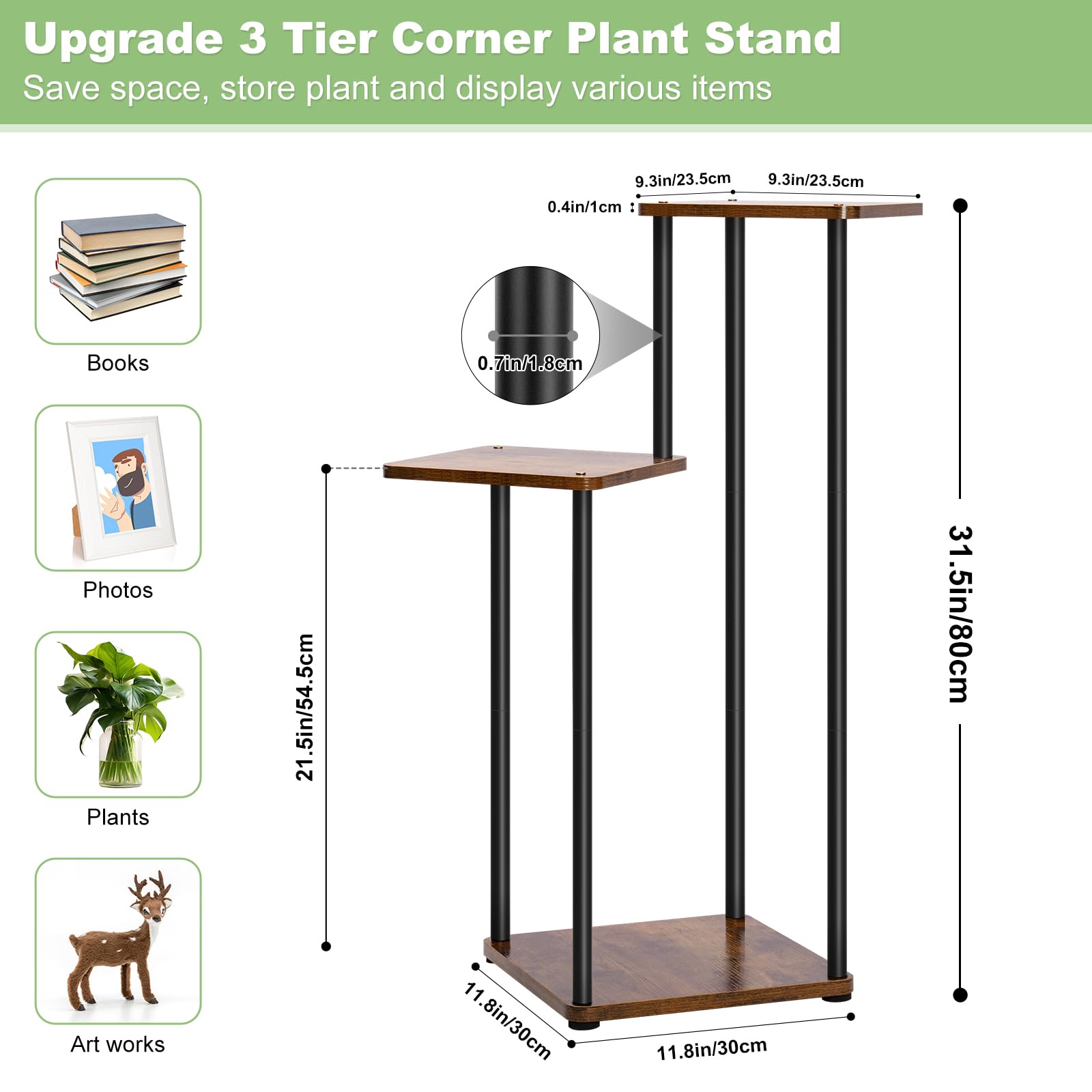 Rainie 3 Tier Plant Stands Indoor Outdoor - Image 2