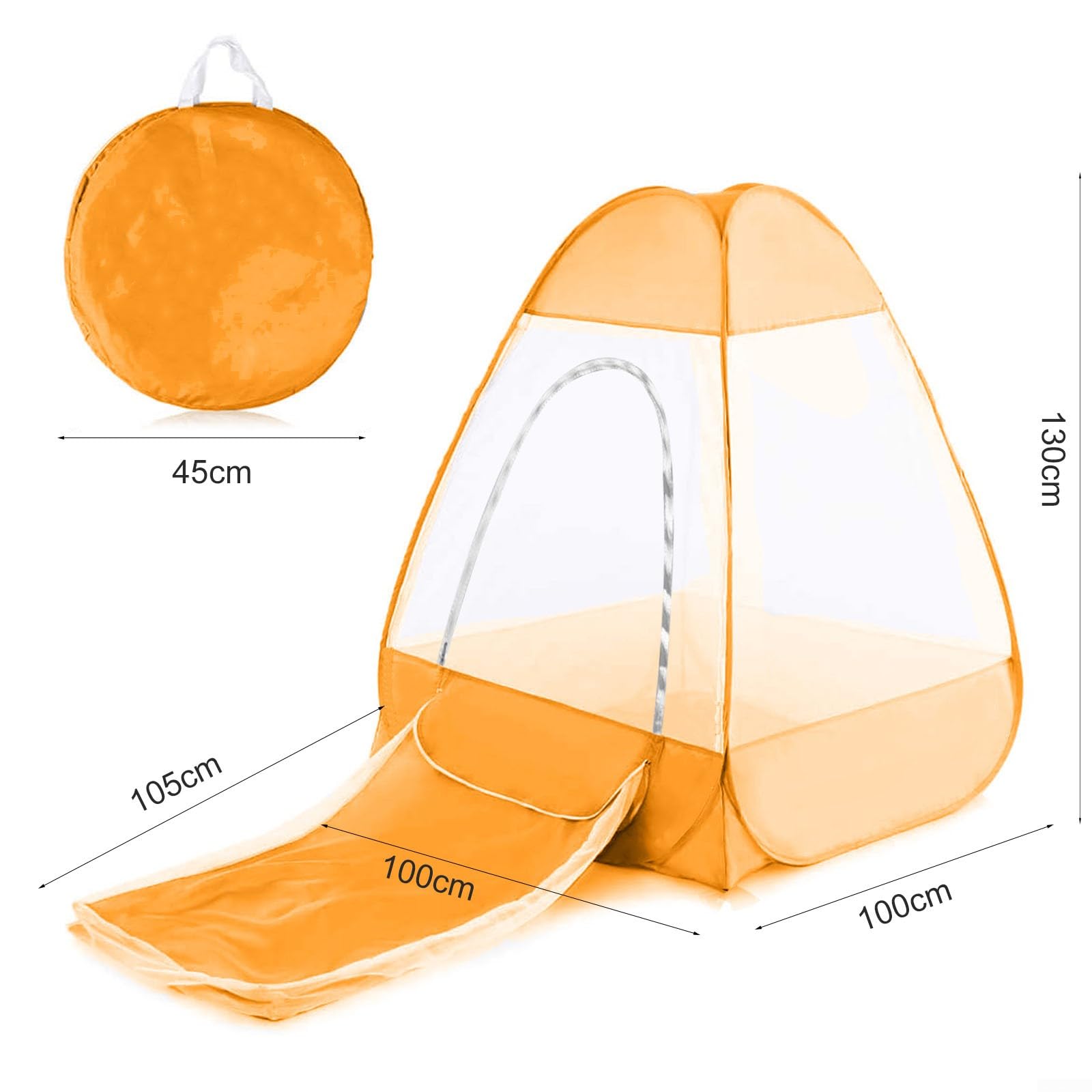 Tente filet de méditation, portable, pliable, polyvalente, abri de camping en tissu Oxford, pour camping, randonnée, activités de plein air