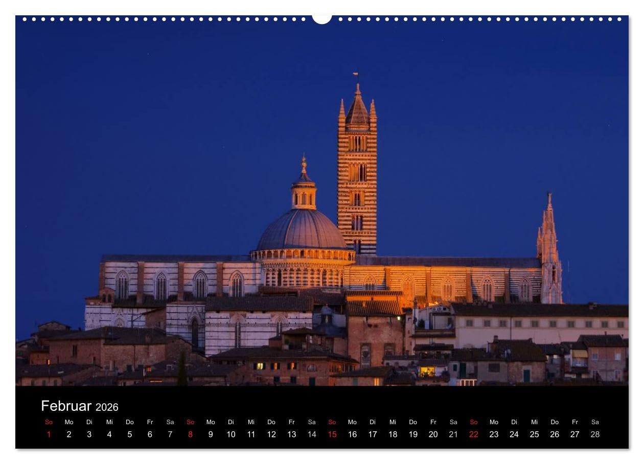 Toskana – Traumlandschaft in Italien (hochwertiger Premium Wandkalender 2026 DIN A2 quer), Kunstdruck in Hochglanz: Eine der bezauberndsten ... ist ohne Zweifel die Toskana. (CALVENDO Orte)