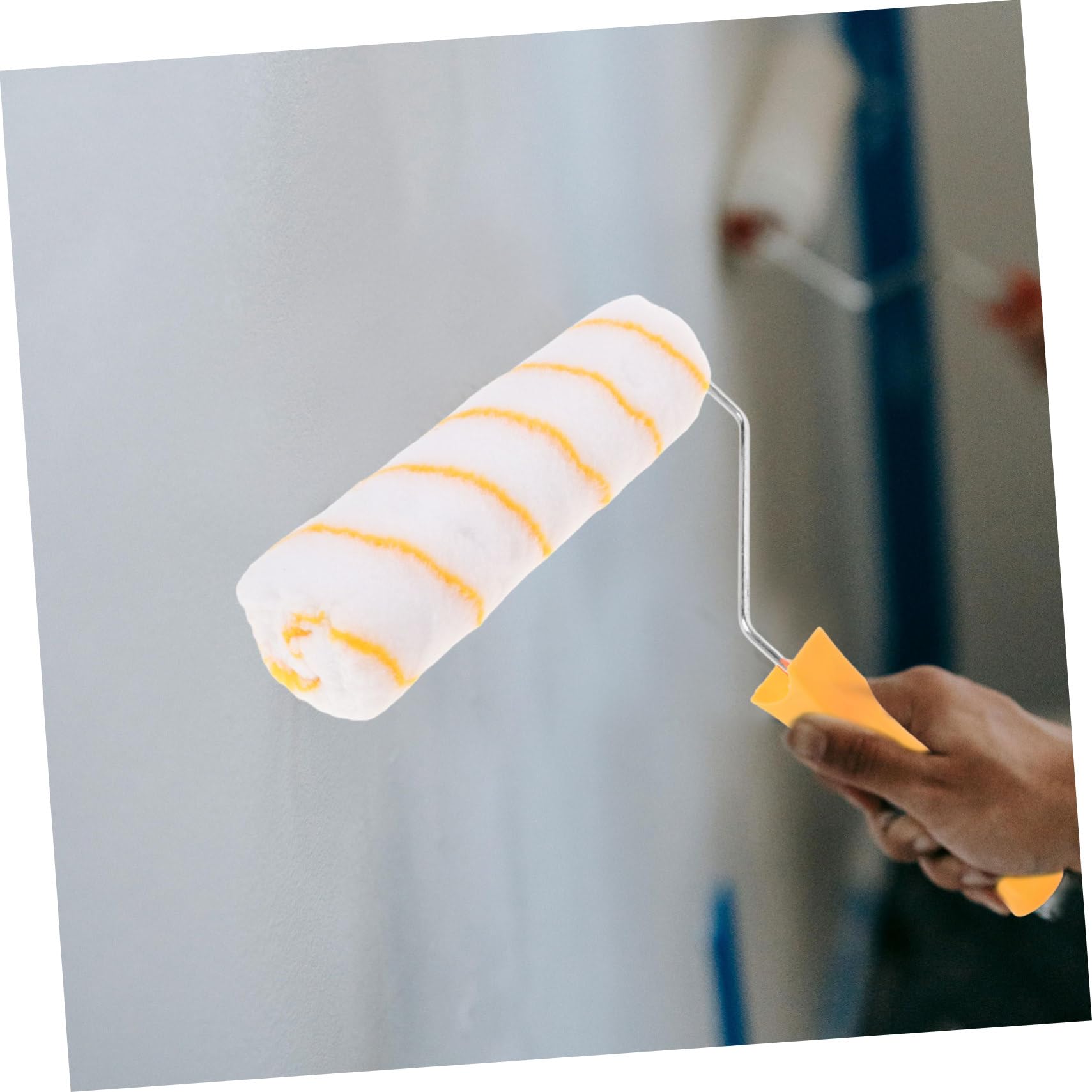 jojofuny Rullo Impugnatura Stabile e Precisa per Pittura con Asta Telescopica in Acciaio Inox, per Pittura di Casa e Muro