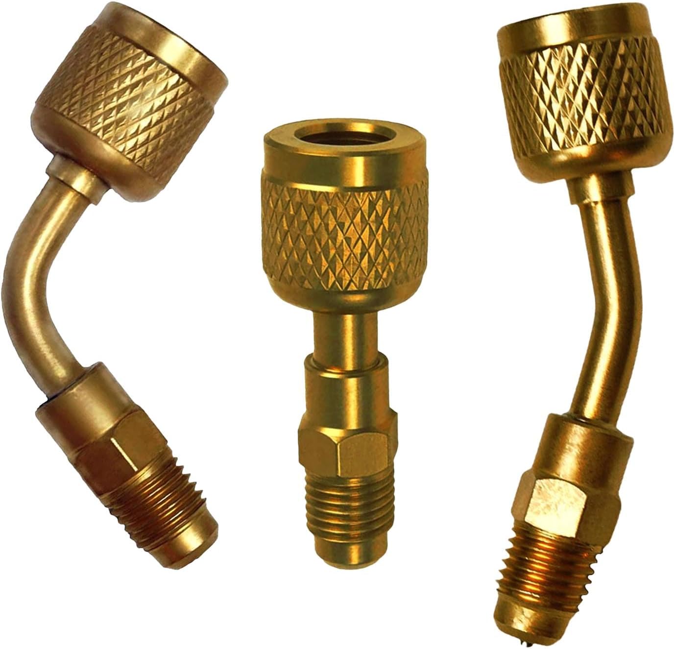 Kit de Adaptadores para Refrigerante R32 R454B A2L, Latón, 1/4"