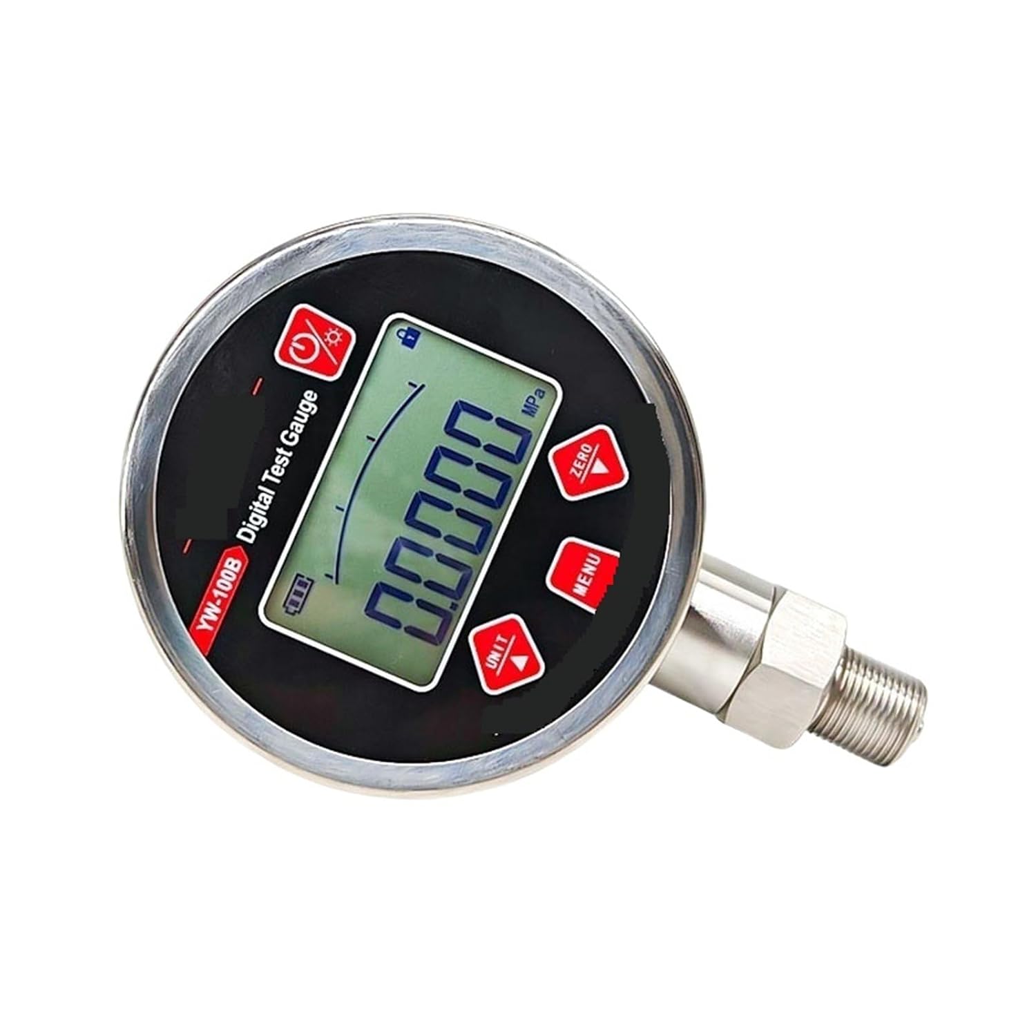 1pc 5 Digits LCD Pressure Gauge Pressure Manometer Accuracy 0.02% Digital Pressure Gauge