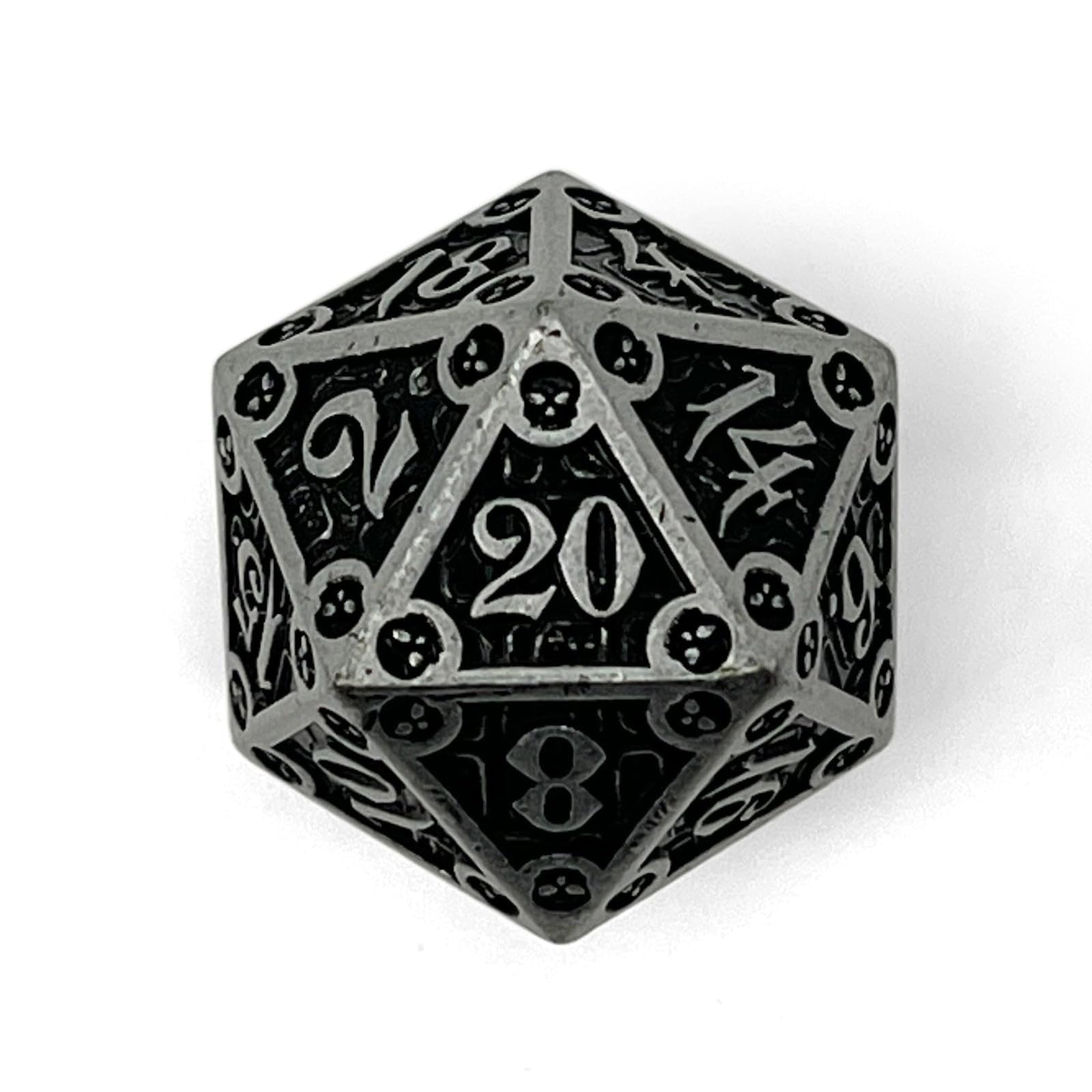 Norse Foundry Dungeon Delve Runestones - 25mm D20 - Premium Metal D&D Dice Set for Epic Adventures.