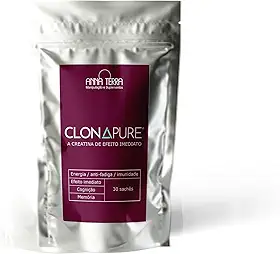 Clonapure Creatina de efeito imediato 30 sachês - COM SELO DE AUTENTICIDADE