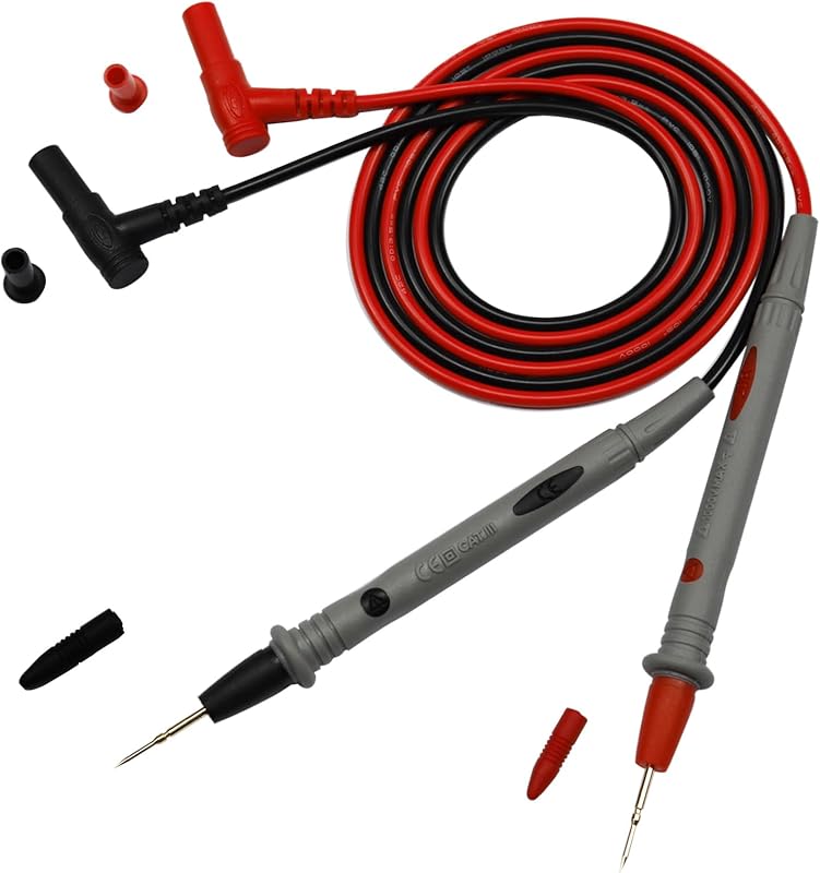 1000V 20A Multimeter Leads, Ultra-Sharp Gold-Plated Probes, Silicone Meter Leads for Fluke, Klein, AstroAI Multimeter and Automotive Testing(40.5in)
