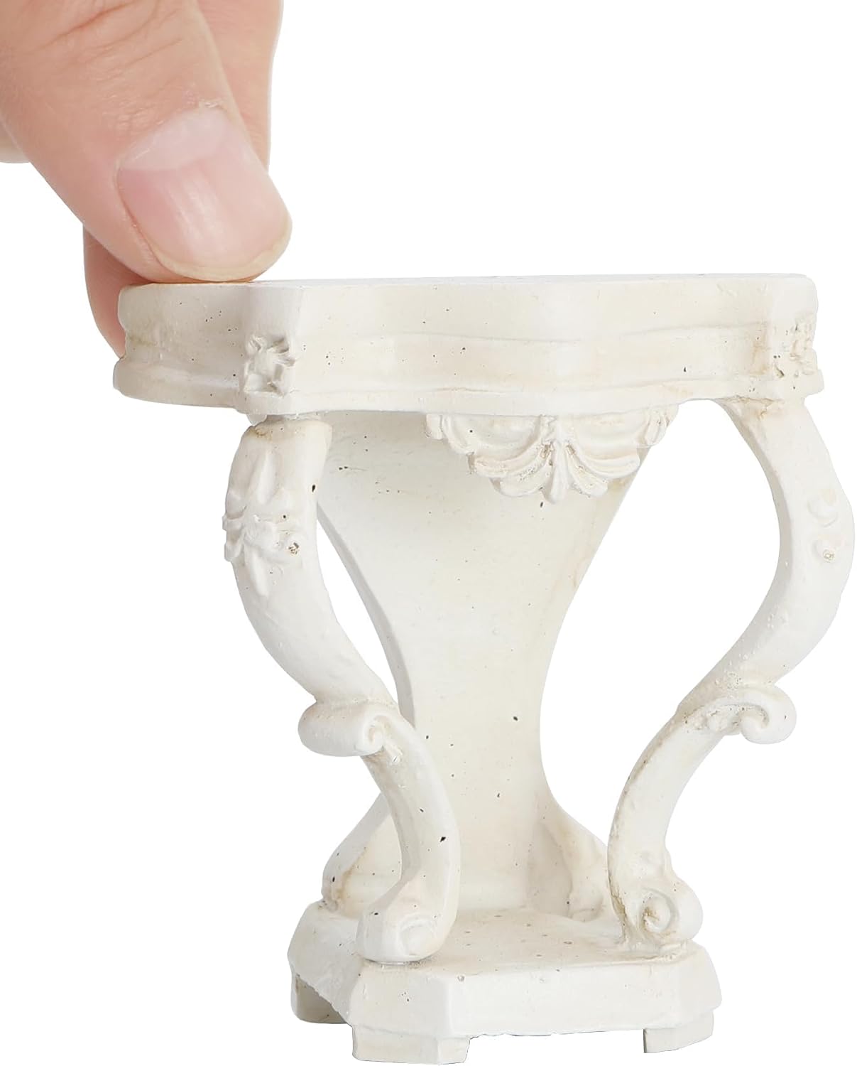 iLAND Dollhouse Furniture on 1/12 Scale Miniature Dollhouse Table Victorian Furniture for Doll House Living Room Fairy Garden Accessories Mini House Decor Classical Rococo