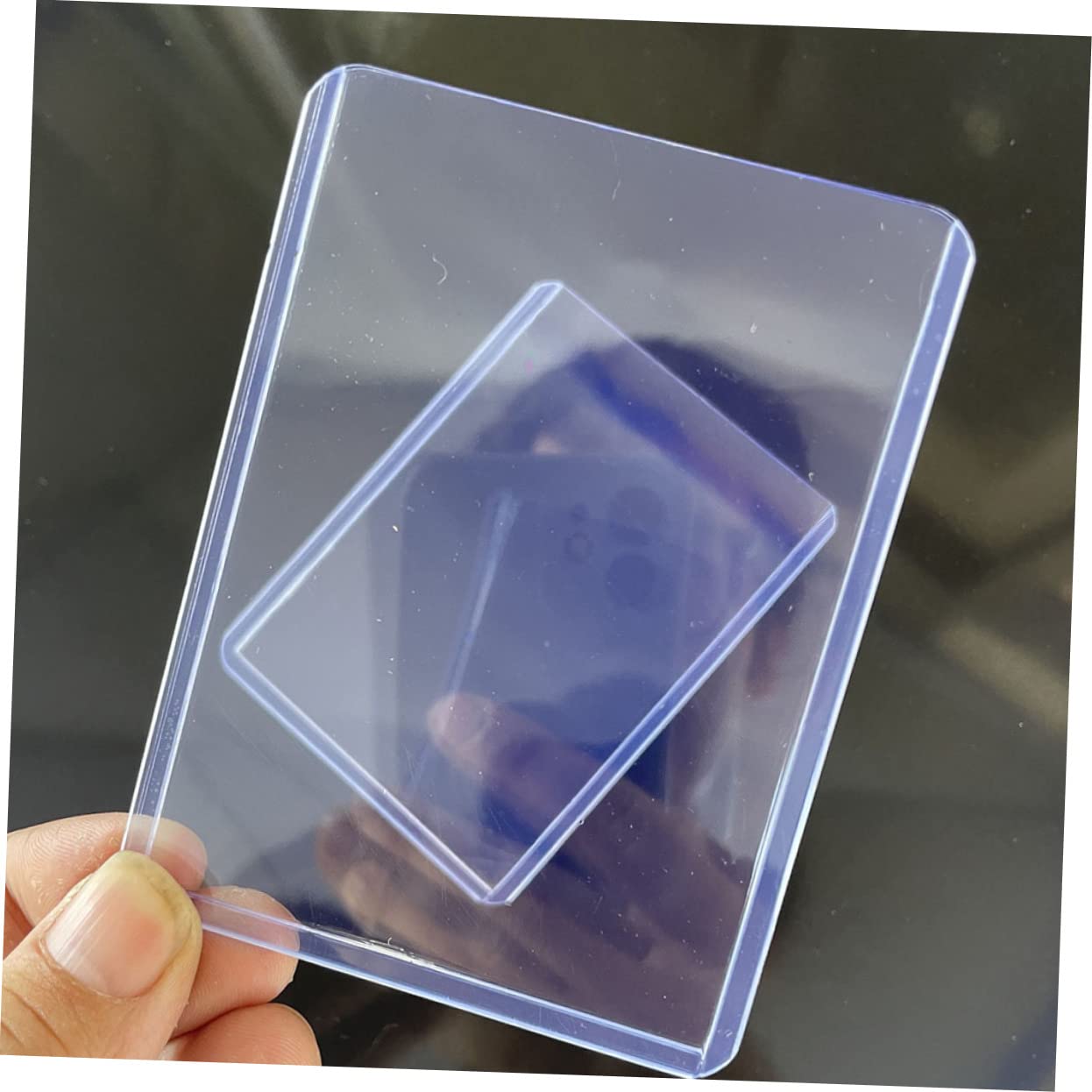 ifundom 100stücke Klarsichthüllen aus Pvc für Spielkarten Transparente Kartenhüllen Schutzhüllen für Sammelkarten Einfach zu Verwenden Reinigen
