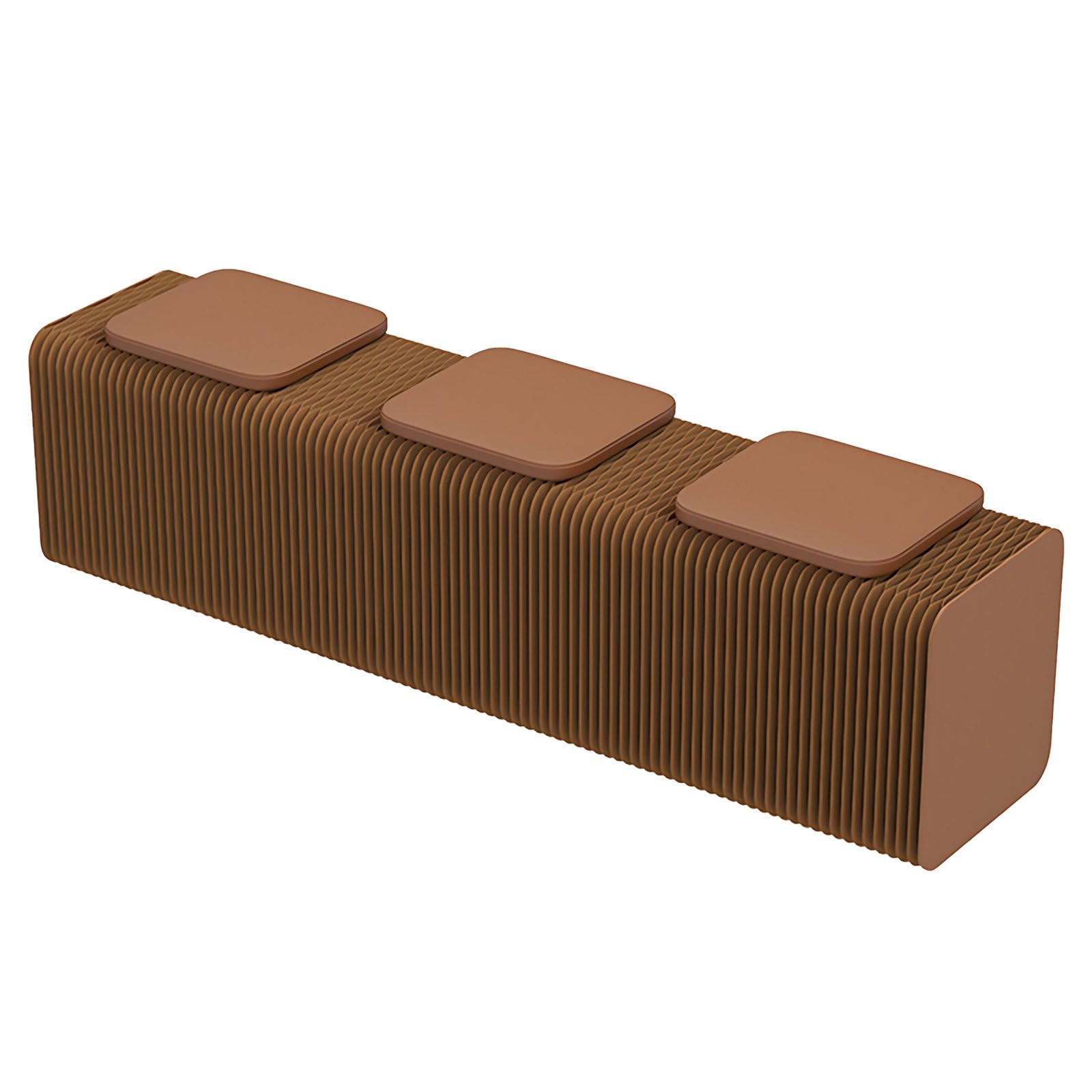 Banc en papier nid d'abeille pliable pour optimiser les petits espaces
