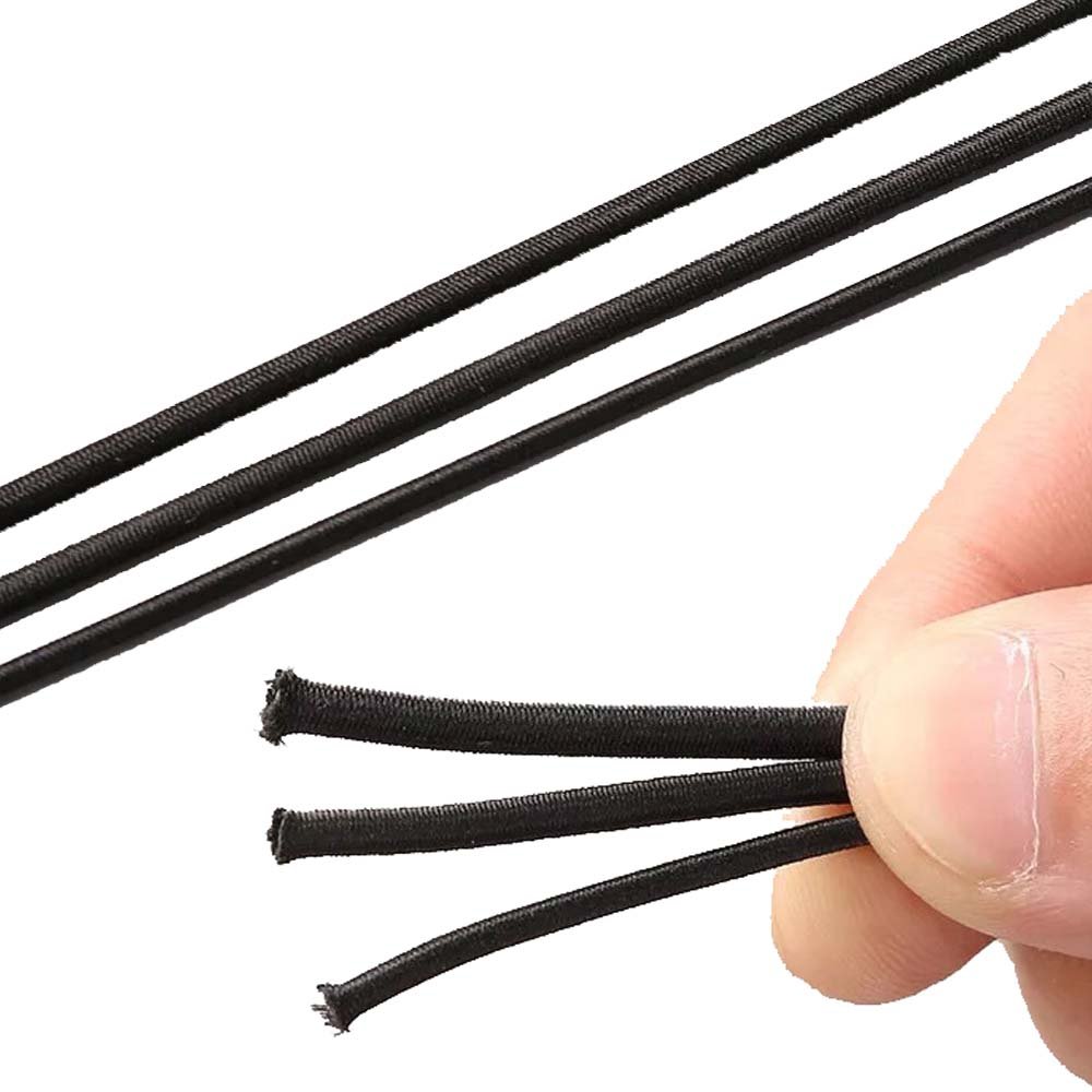 Cuerda elástica fuerte de 33 pies, cuerda elástica para acampar al aire libre, tiendas de campaña, kayak, barco, bolsa, equipaje (33 pies, diámetro de 3/32 pulgadas (2.5 mm)