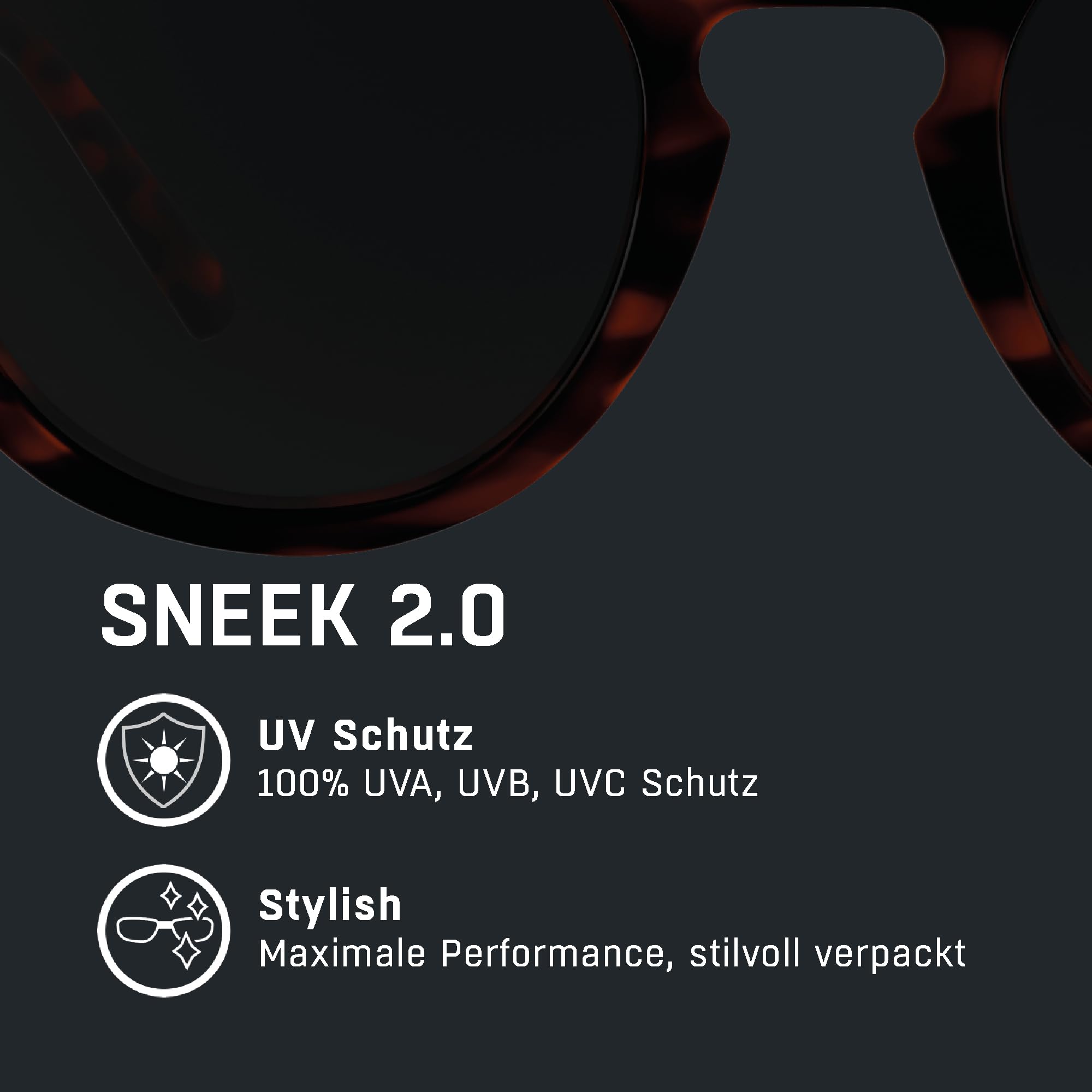 ALPINA Sneek II, stylische Sonnenbrille für Erwachsene, 100% UV-A, B, C-Schutz