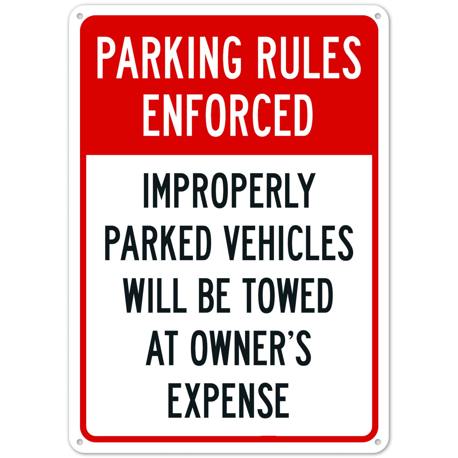 Exclusive Parking Space For Dental Working Staff Metal Sign 12x8 Inch