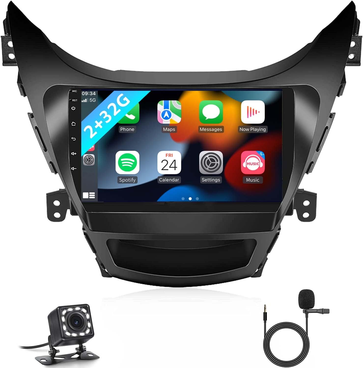 2+32G Android 11 Car Stereo for Hyundai Elantra 2011 2012