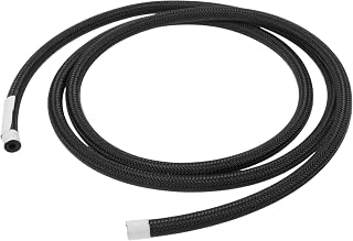 1 Pcs 3/16" Fuel Line Hose 6ft Vacuum Hose Automotive Black NPR Rubber,Nylon Braided Fuel Hose