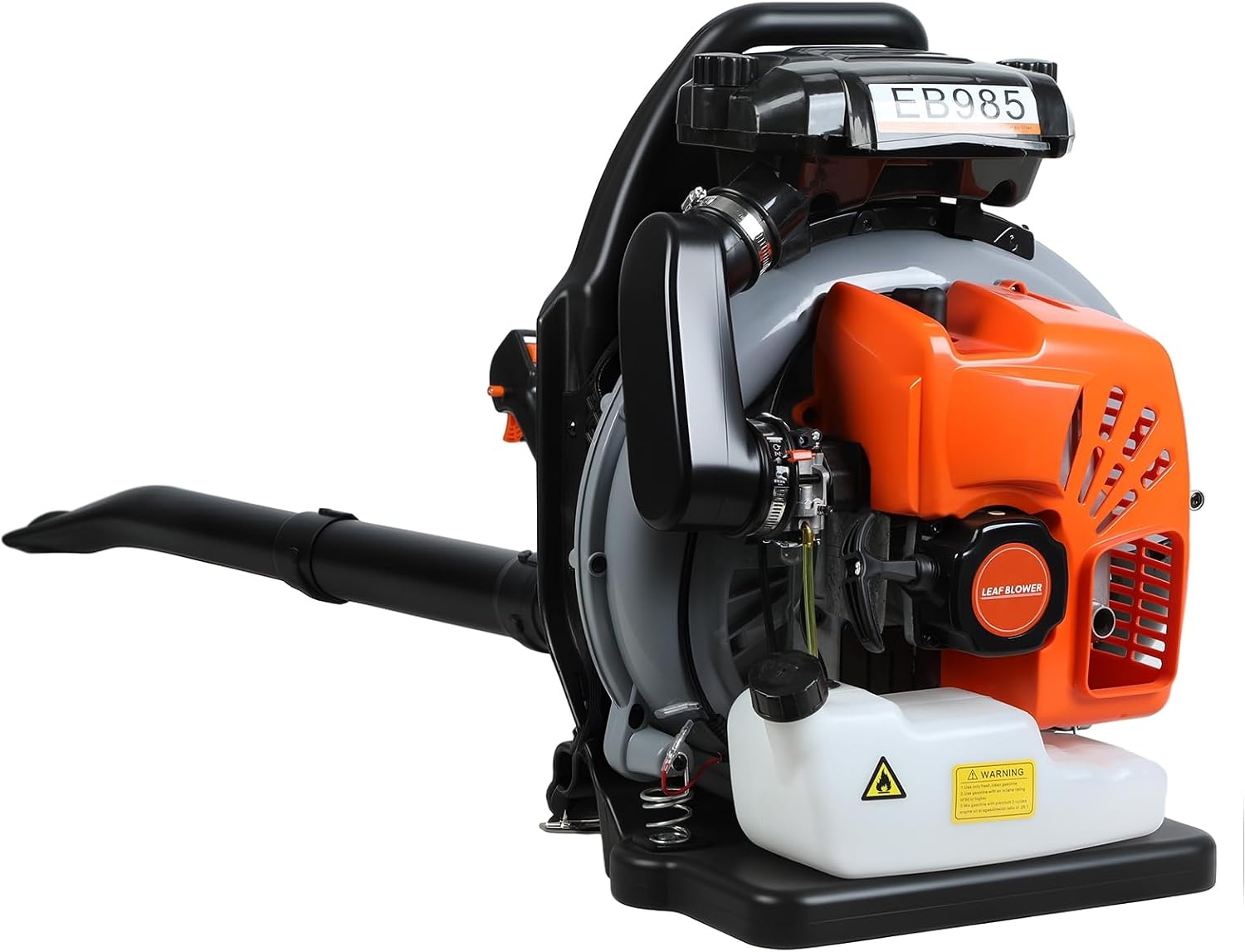 High-Power 65cc 2-Stroke Leaf Blower with 1.7L Fuel Tank, 200MPH Strong Airflow for Home & Commercial Use 200MPH High-Velocity Wind for Efficient Garden & Yard Cleaning Orange
