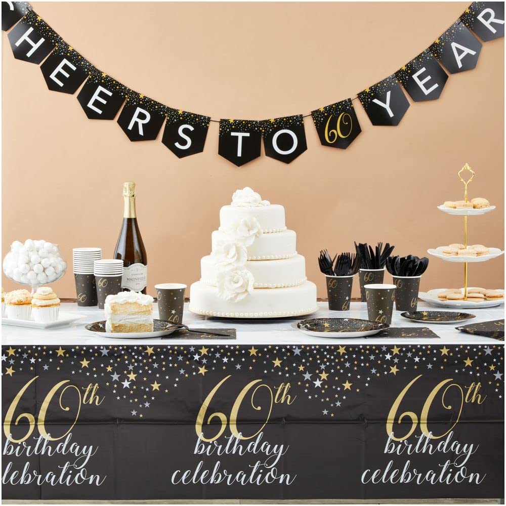 Amazon.com: 170 Pieces 60th Birthday Party Bundle, Includes Plates