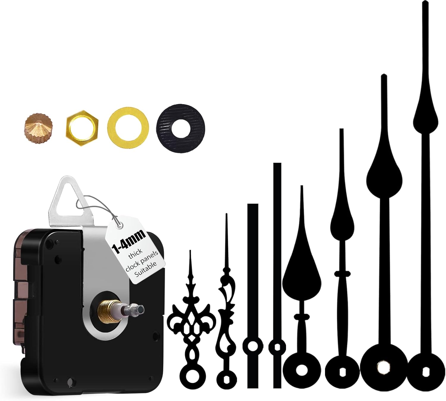 DEEWISH Large Wall Clock 12888 Movement Replacement, I