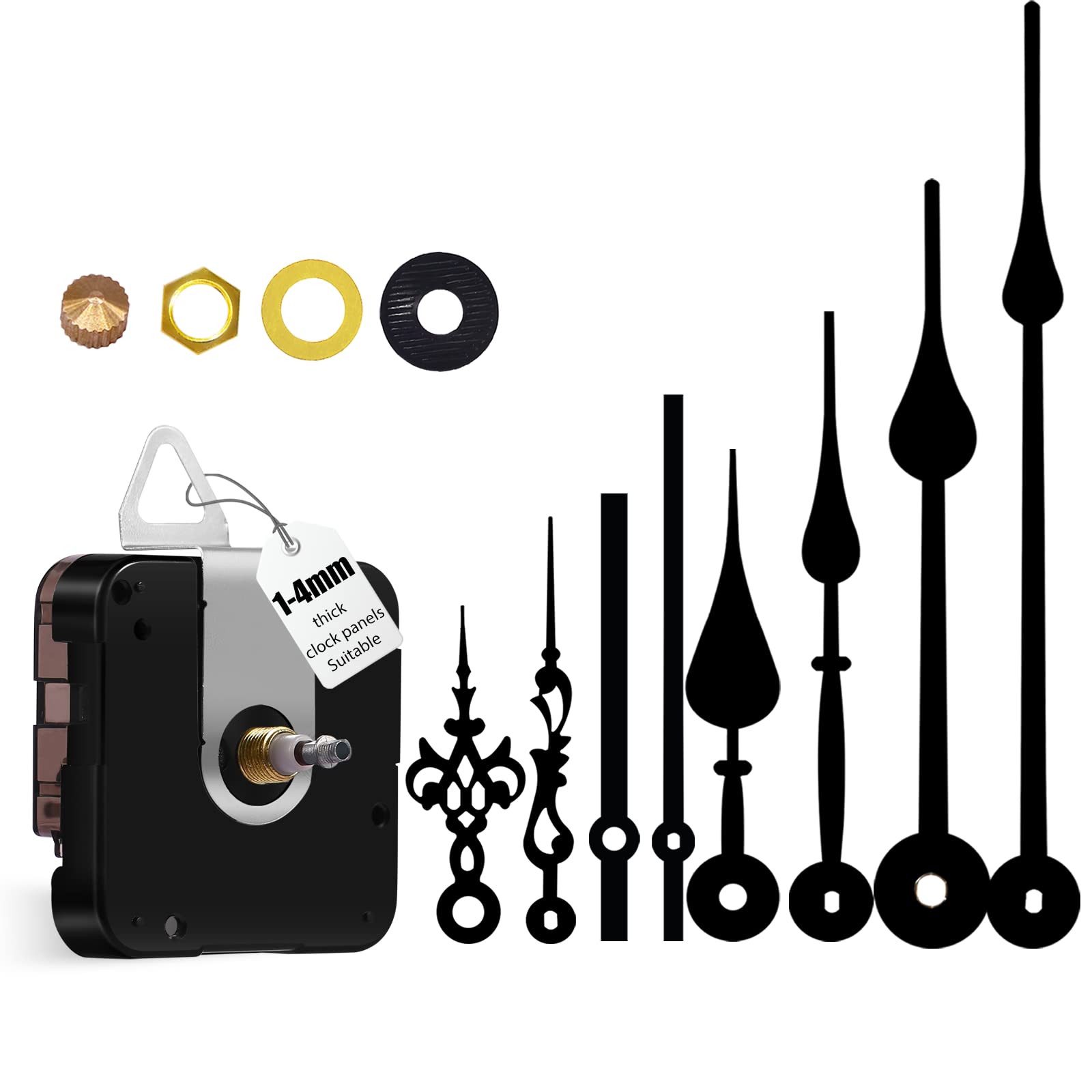 Amazon.com: DEEWISH Large Wall Clock 12888 Movement Replacement, I